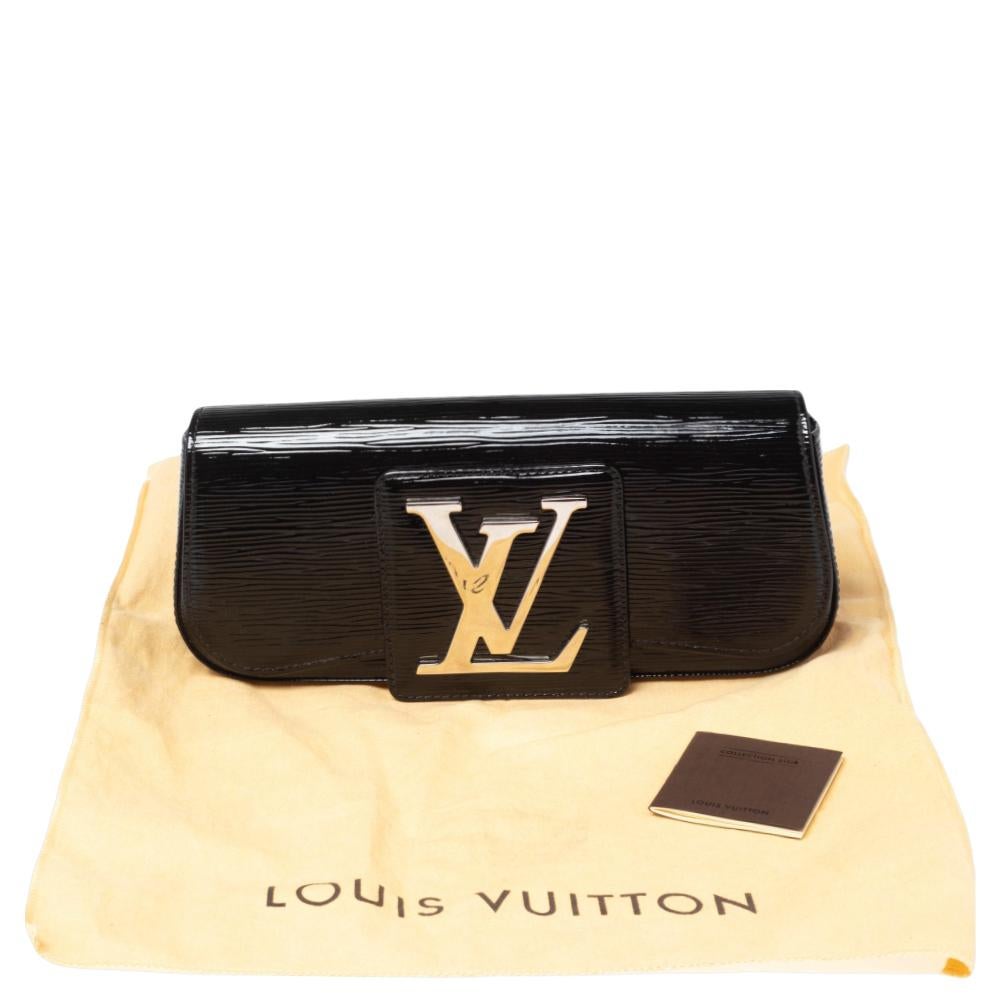 Louis Vuitton Black Electric Epi Leather Sobe Clutch 1