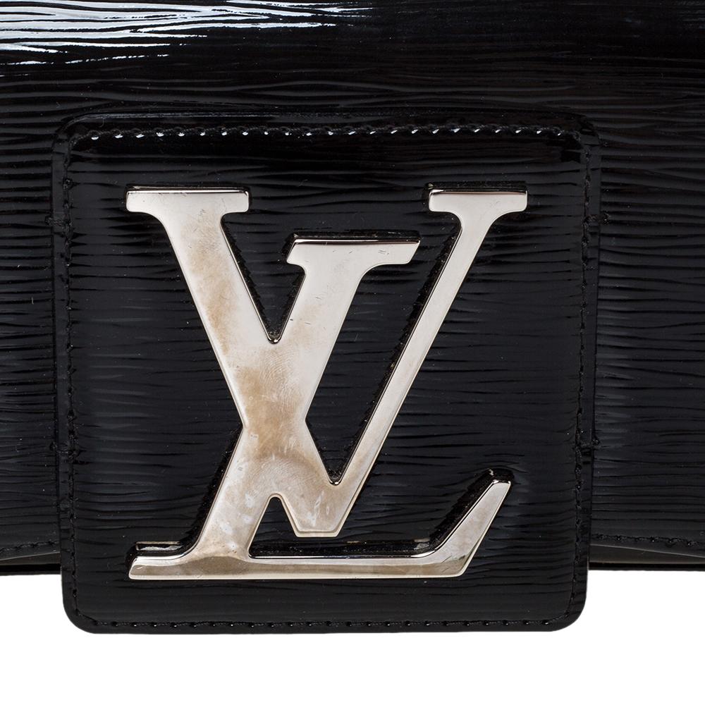 Louis Vuitton Black Electric Epi Leather Sobe Clutch 2