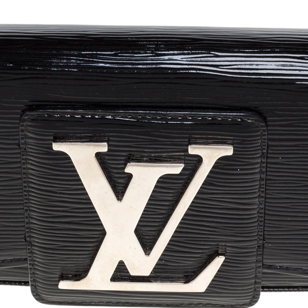Women's Louis Vuitton Black Electric Epi Leather Sobe Clutch