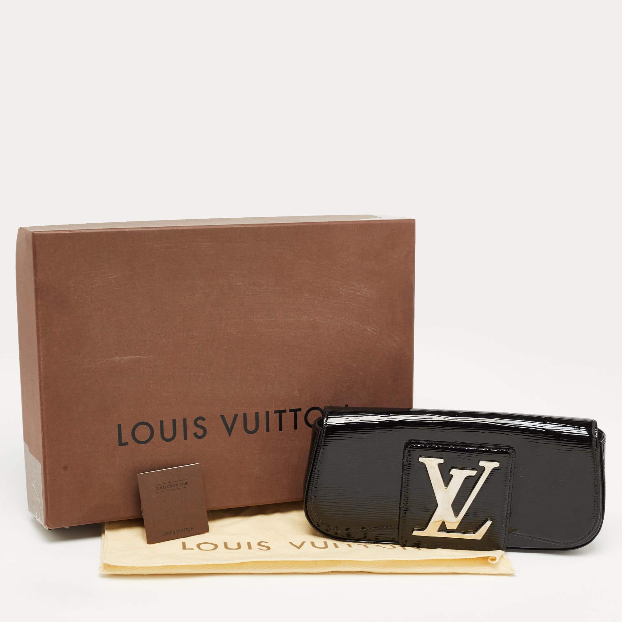 Louis Vuitton Black Electric Epi Leather Sobe Clutch 2