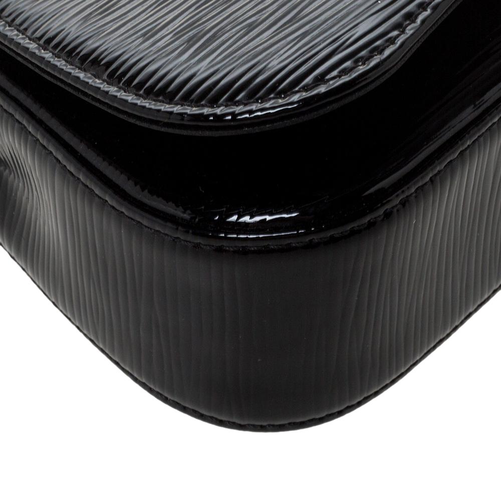 Louis Vuitton Black Electric Epi Leather Sobe Clutch 4