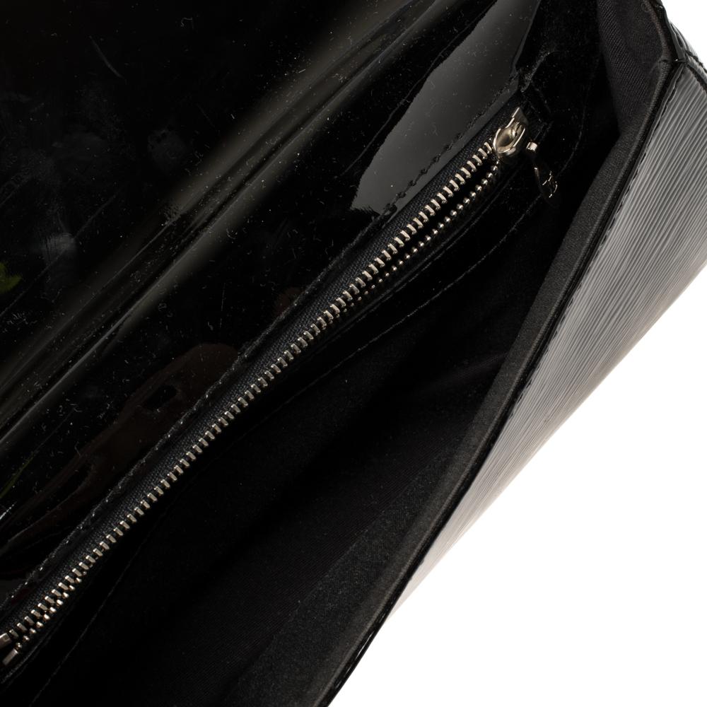 Louis Vuitton Black Electric Epi Leather Sobe Clutch 4