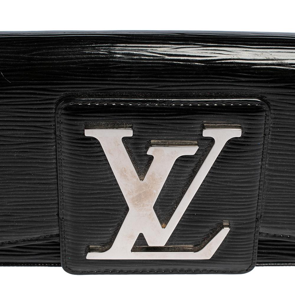 Louis Vuitton Black Electric Epi Leather Sobe Clutch 4