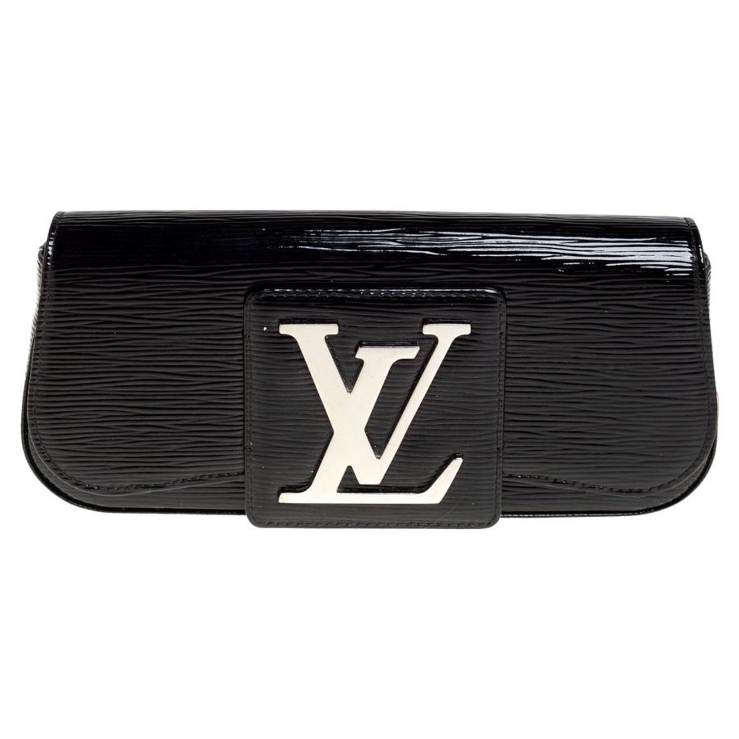 Louis Vuitton Black Electric Epi Leather Sobe Clutch For Sale at 1stDibs