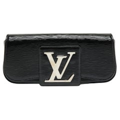 Used Louis Vuitton Black Electric Epi Leather Sobe Clutch