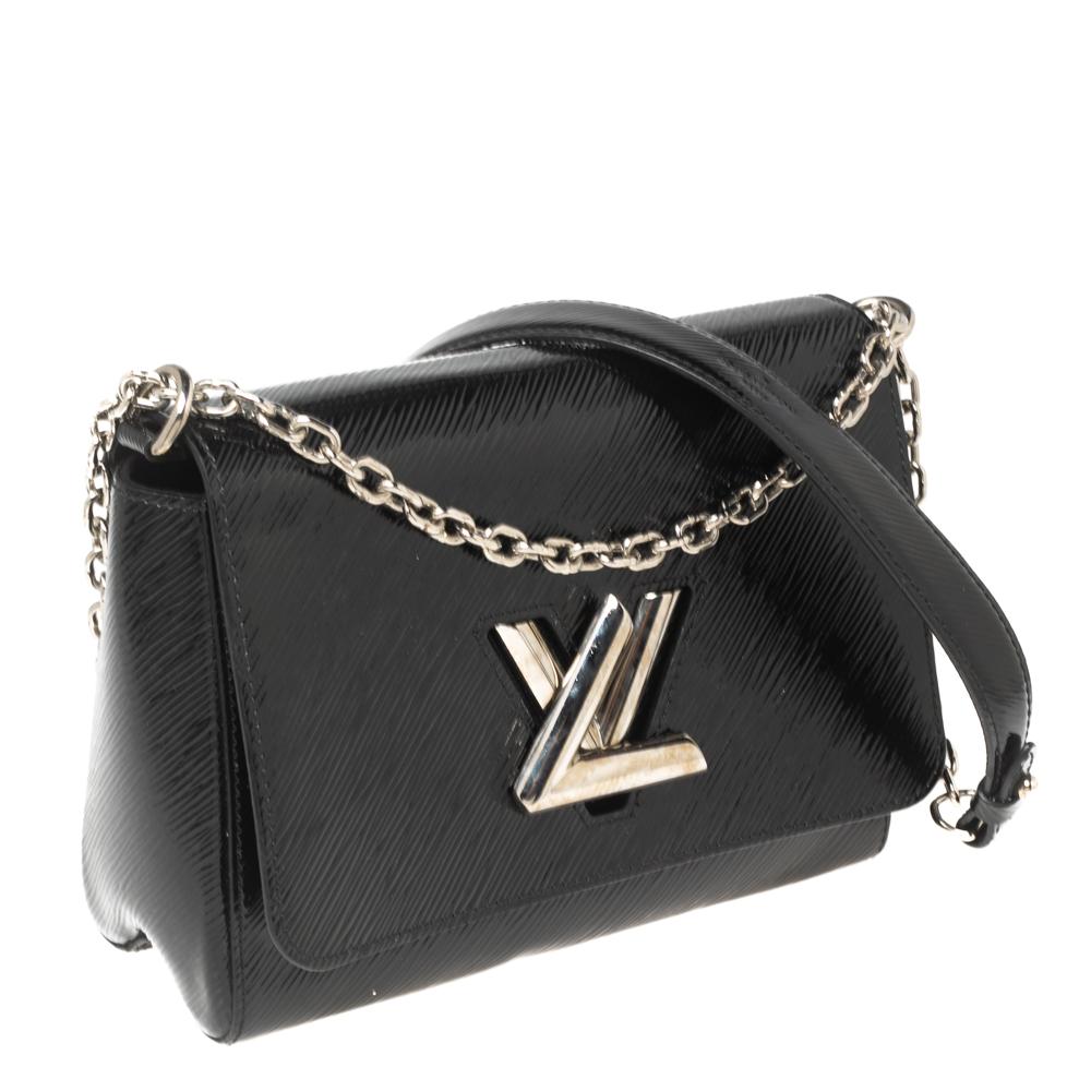 Louis Vuitton Black Electric Epi Leather Twist MM Bag 6