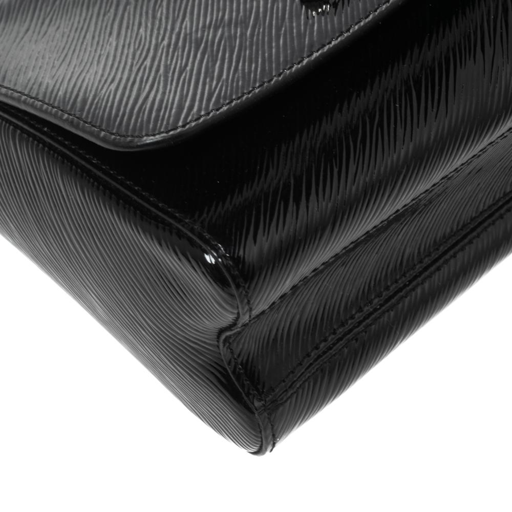 Louis Vuitton Black Electric Epi Leather Twist MM Bag In Good Condition In Dubai, Al Qouz 2