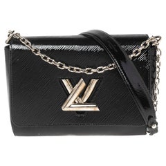 Louis Vuitton Black Electric Epi Leather Twist MM Bag