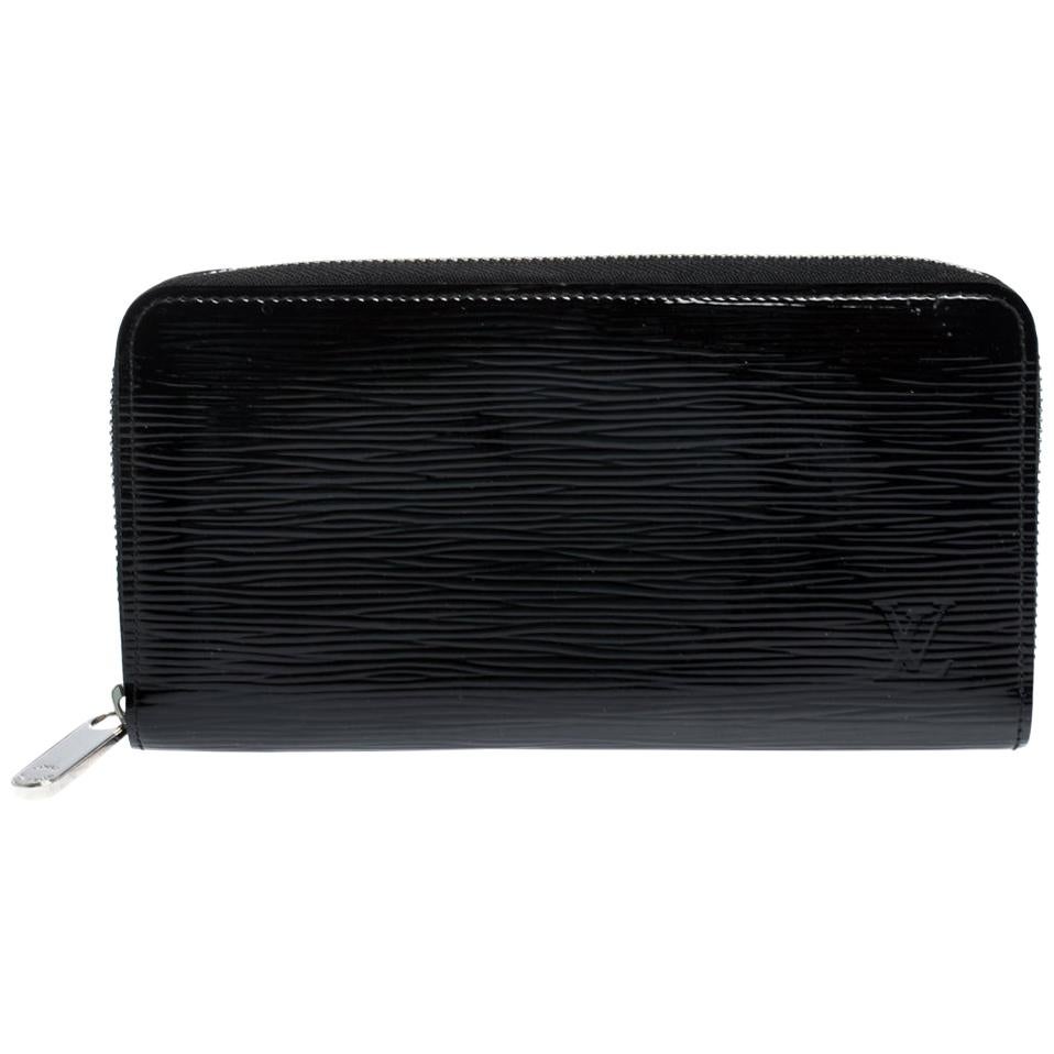 Louis Vuitton Black Electric Epi Leather Zippy Wallet