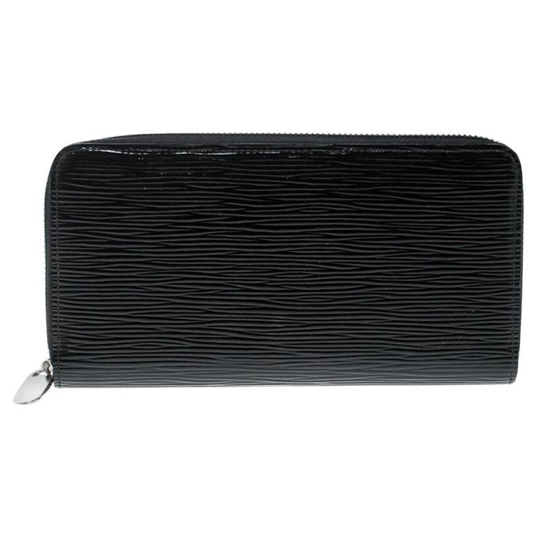 Louis Vuitton Black Electric Epi Leather Zippy Wallet For Sale at 1stdibs
