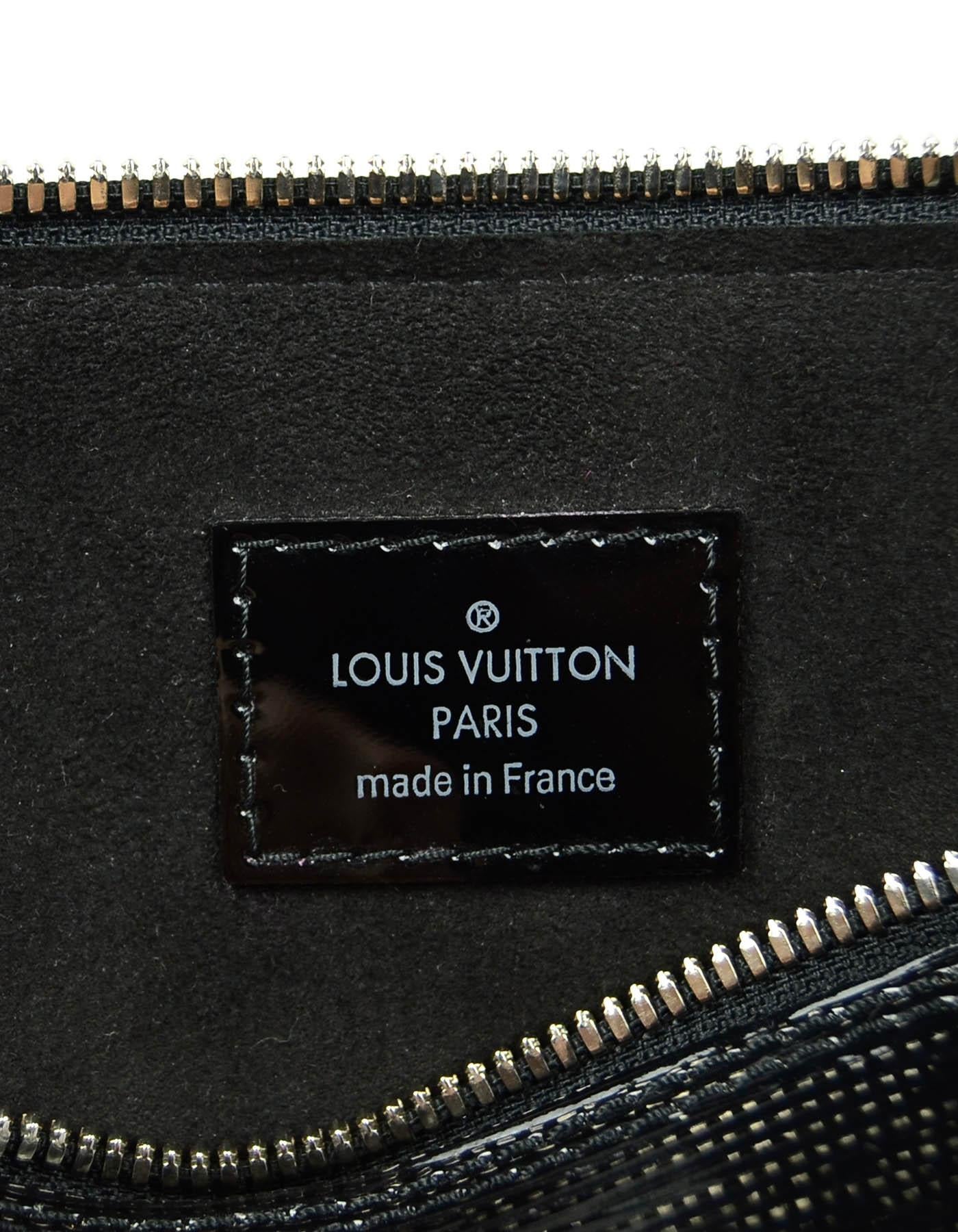 Women's Louis Vuitton Black Electric Epi Patent Leather Alma PM Top Handle Bag