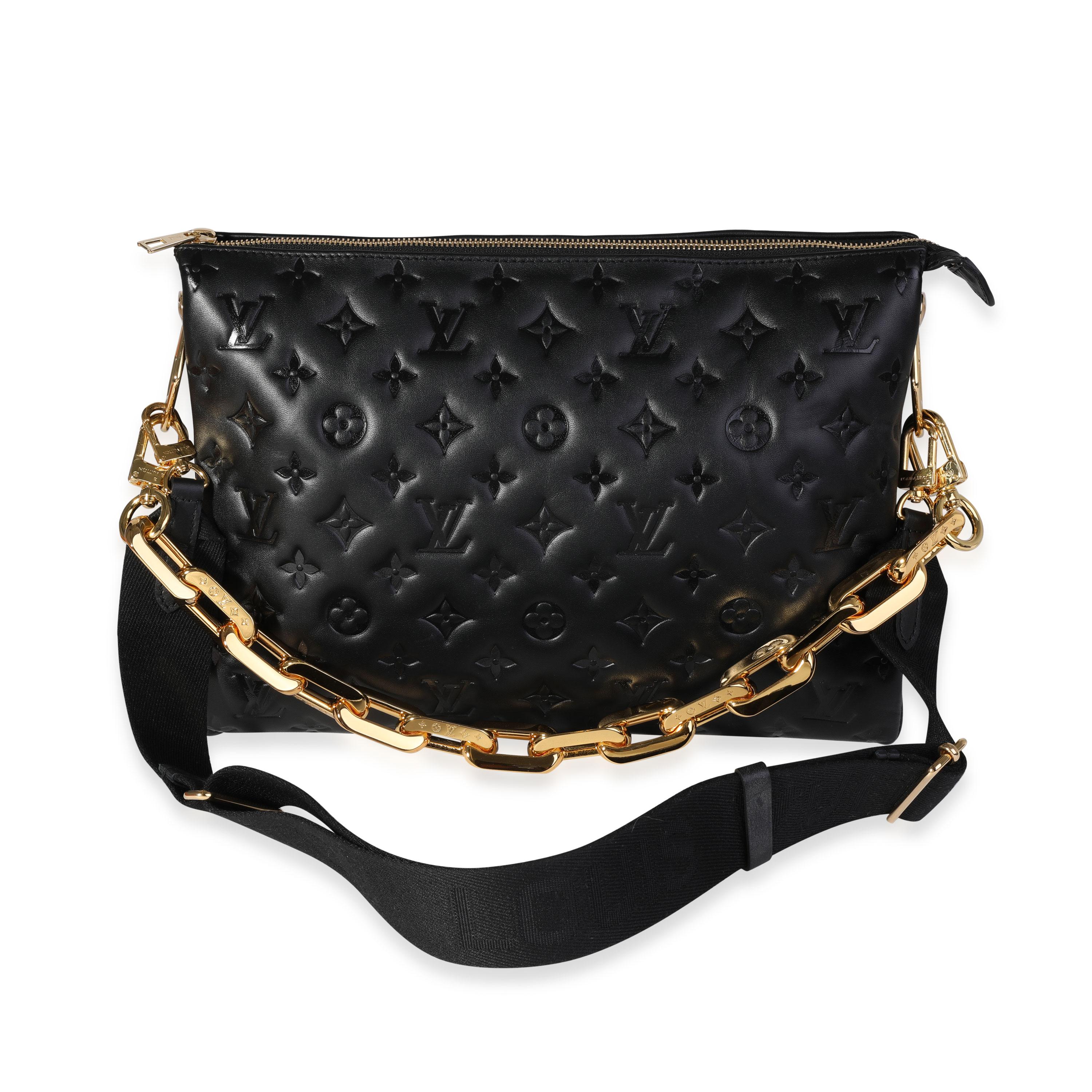 black embossed louis vuitton crossbody