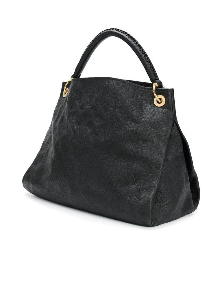 Louis Vuitton Black Embossed Monogram Artsy Bag at 1stDibs