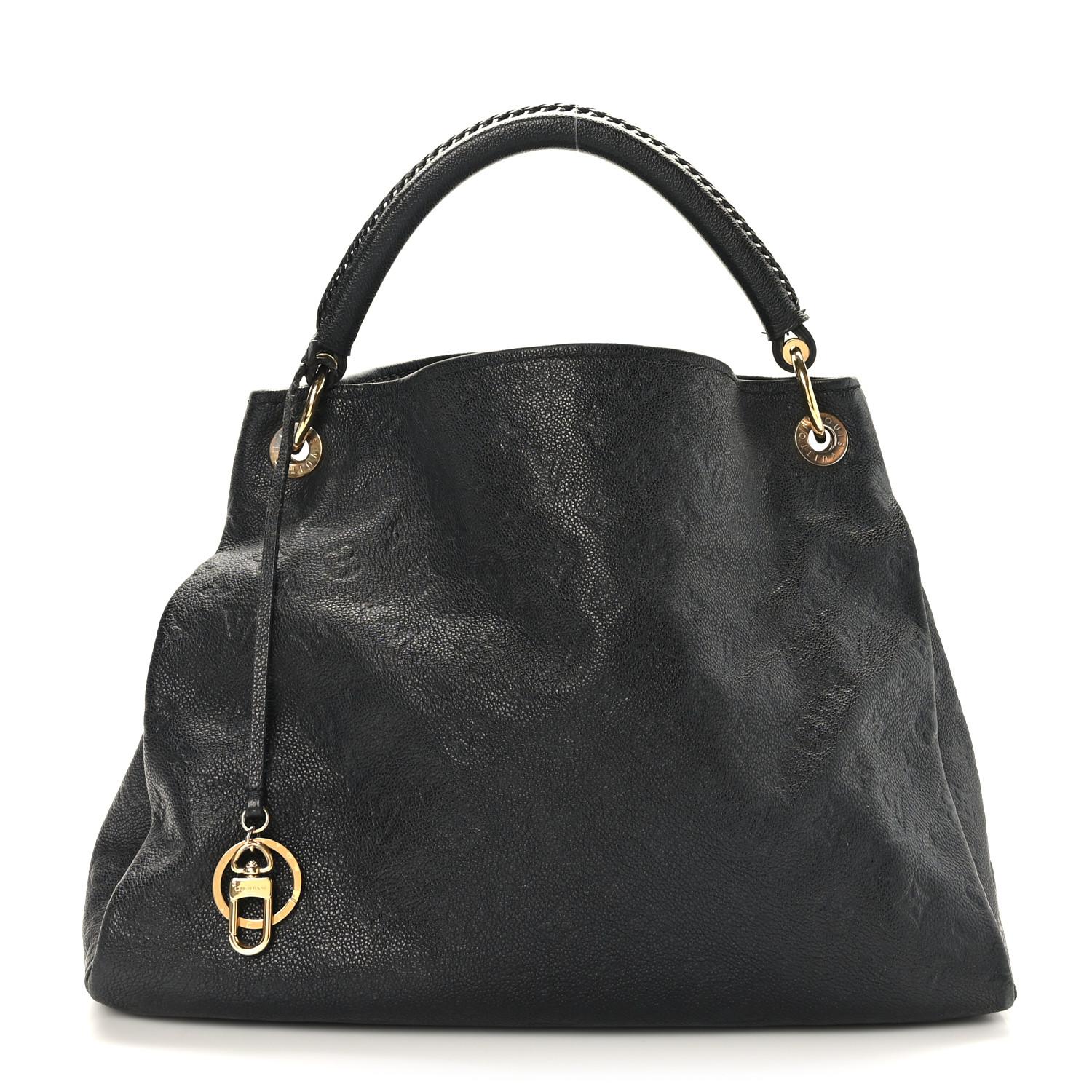 Women's Louis Vuitton Black Empreinte Leather Artsy Mm Hobo Bag For Sale