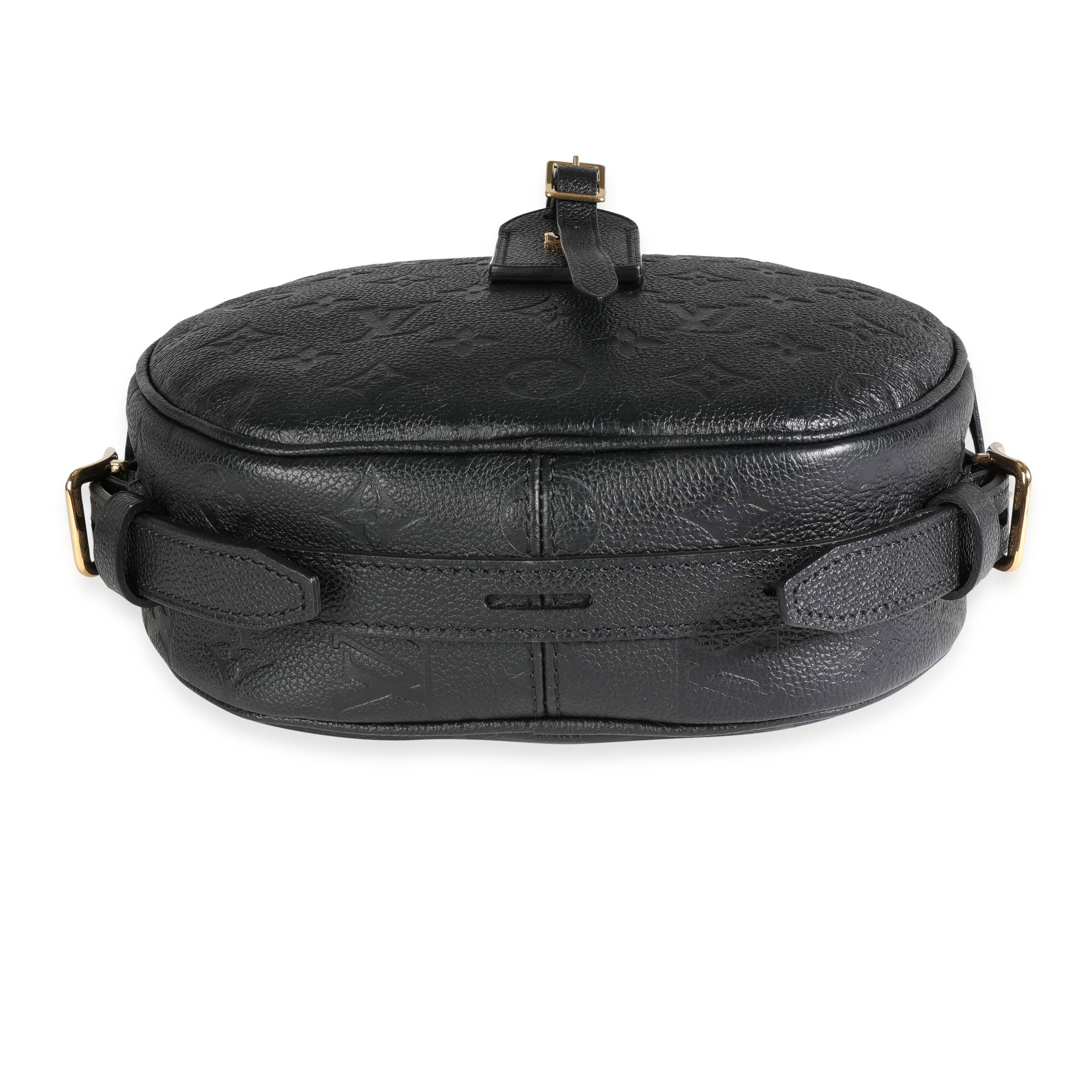 Women's Louis Vuitton Black Empreinte Leather Boite Chapeau Souple MM