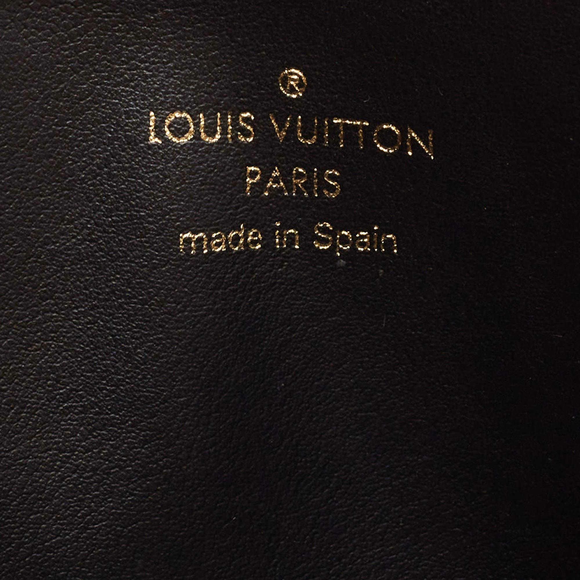 Louis Vuitton Black Empreinte Leather Josephine Wallet For Sale 1