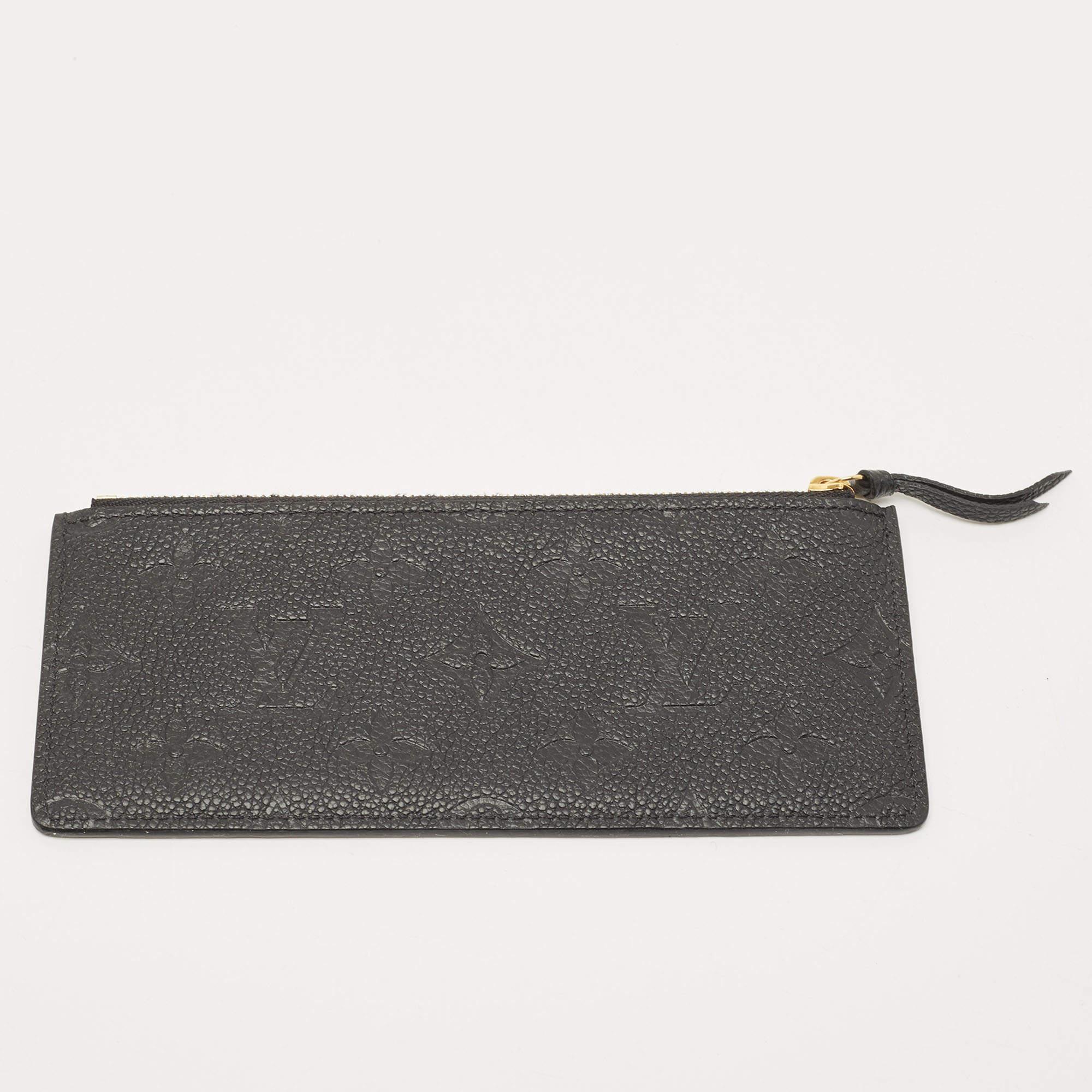 Louis Vuitton Black Empreinte Leather Josephine Wallet For Sale 2