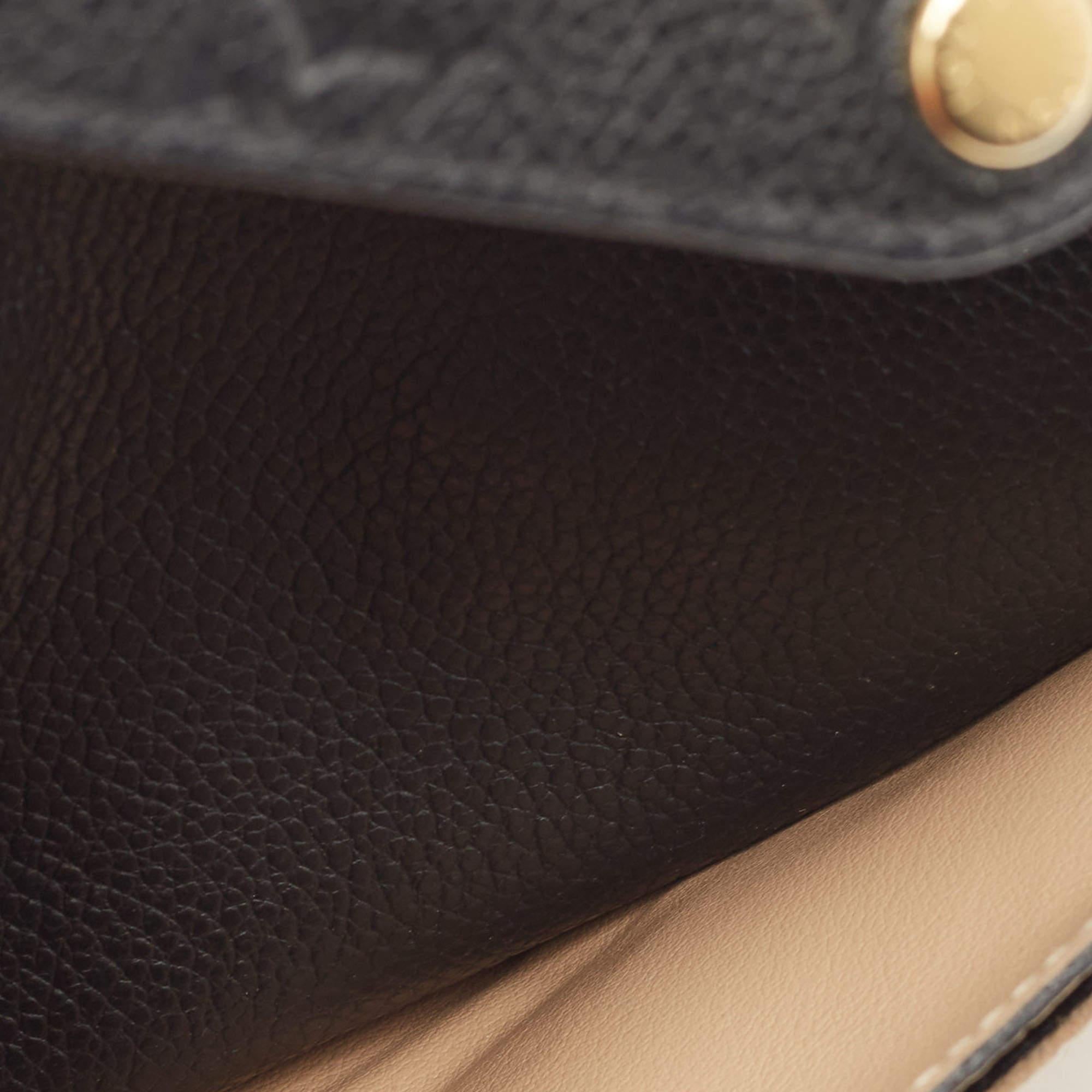 Louis Vuitton Black Empreinte Leather Josephine Wallet For Sale 4