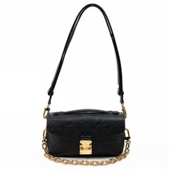 Louis Vuitton Black Empreinte Leather Pochette Métis East West