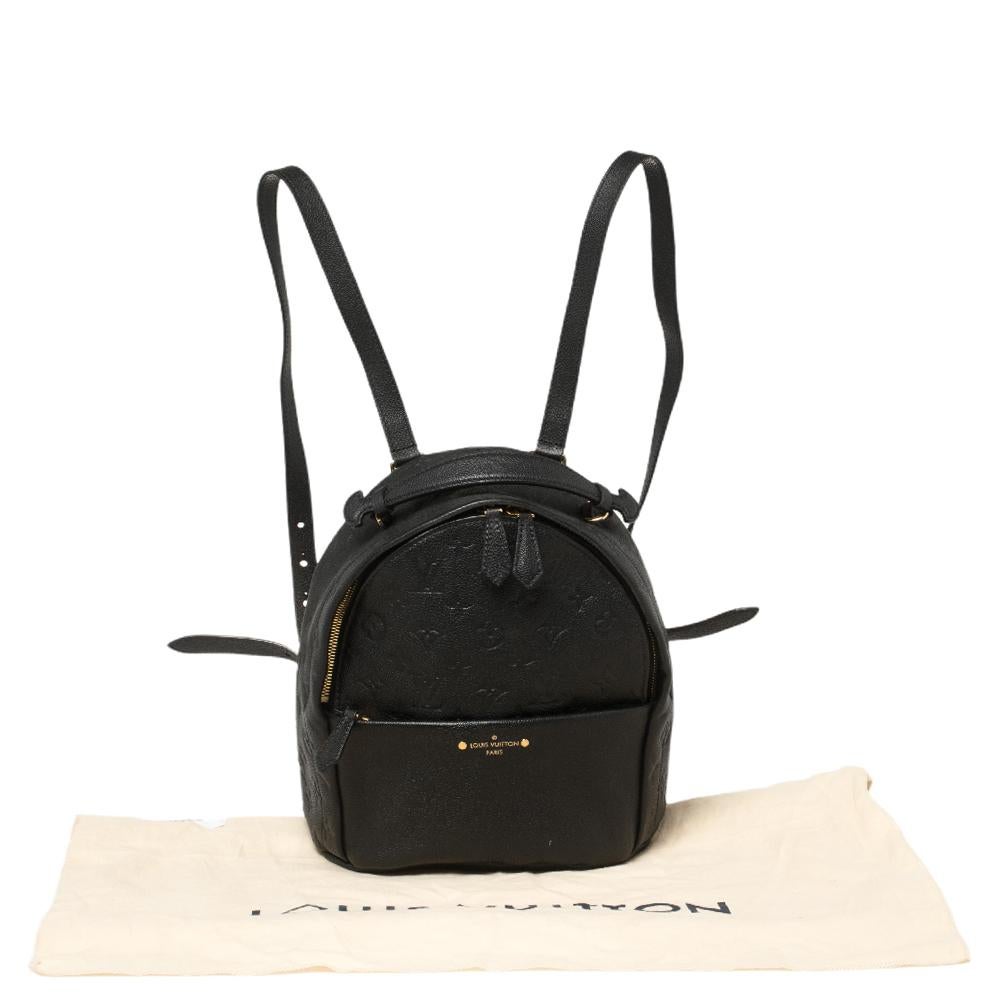 Louis Vuitton Black Empreinte Leather Sorbonne Backpack 6