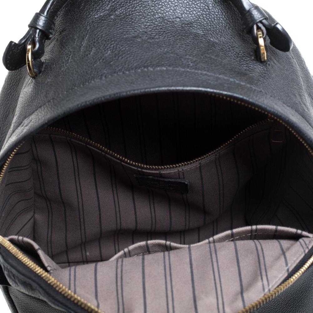 Louis Vuitton Black Empreinte Leather Sorbonne Backpack In Good Condition In Dubai, Al Qouz 2
