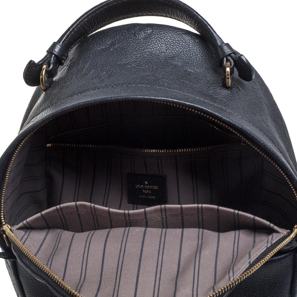 Women's Louis Vuitton Black Empreinte Leather Sorbonne Backpack