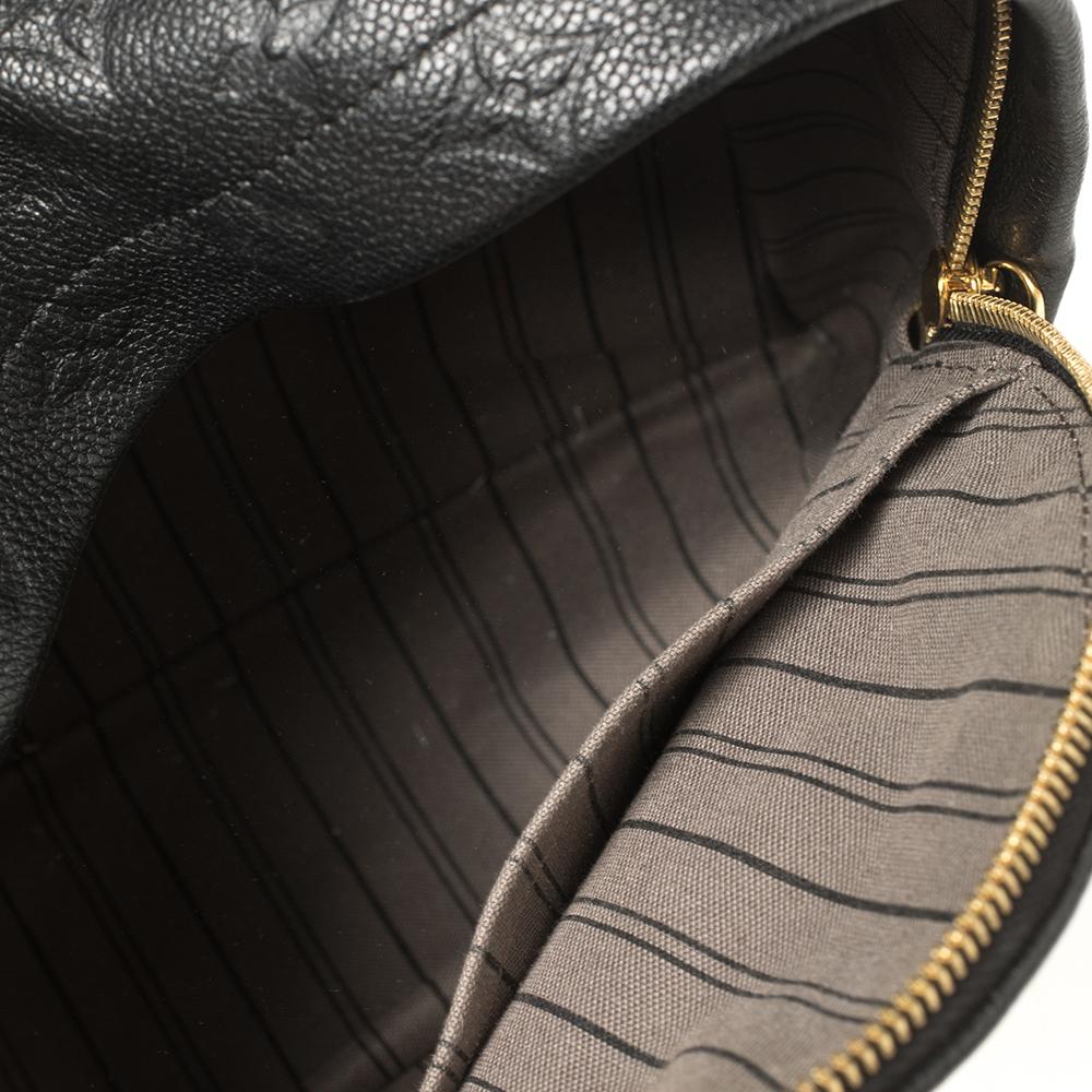 Women's Louis Vuitton Black Empreinte Leather Sorbonne Backpack
