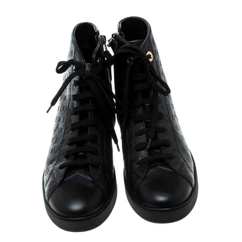 Louis vuitton black hotsell high top sneakers