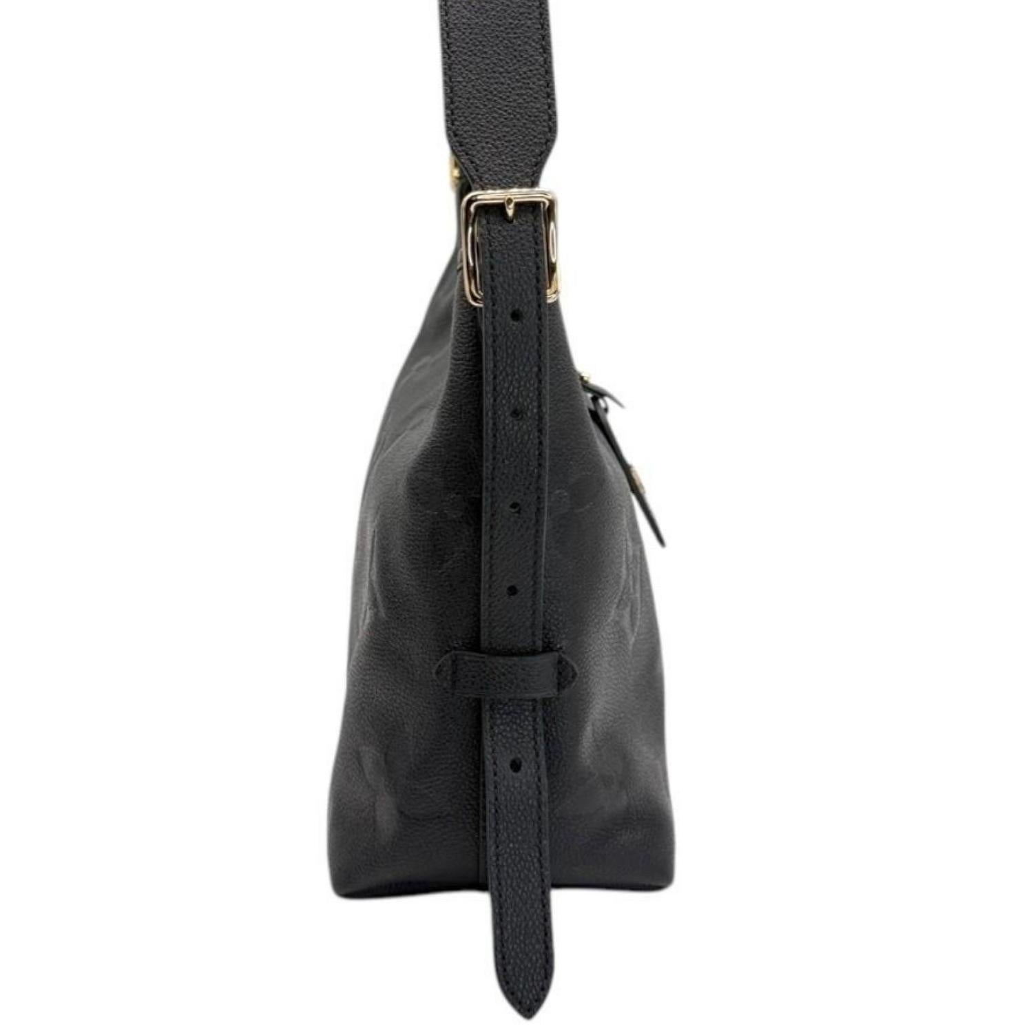 Women's Louis Vuitton Black Empreinte Monogram Giant CarryAll PM Hobo