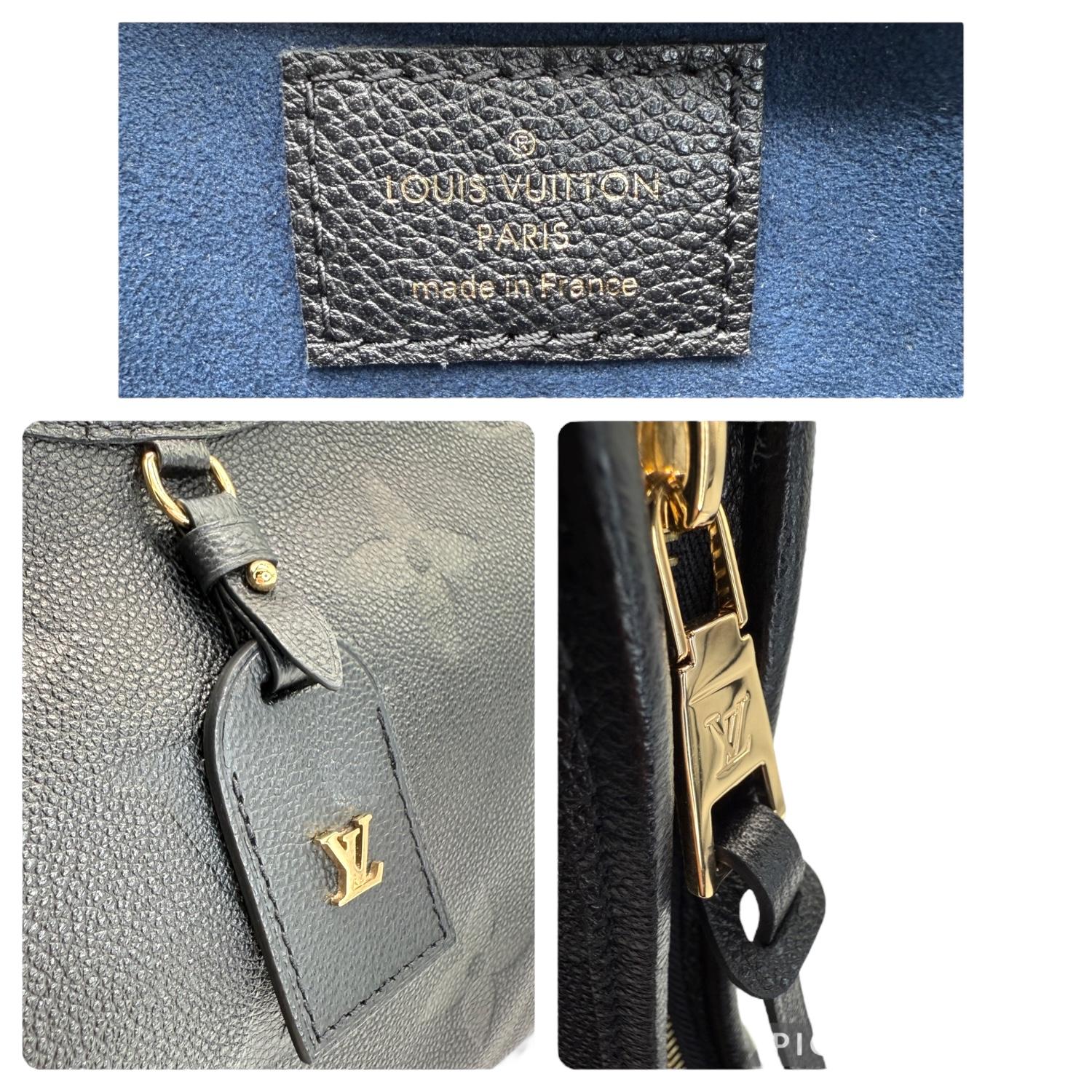 Louis Vuitton Black Empreinte Monogram Giant CarryAll PM Hobo 4