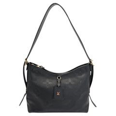 Louis Vuitton Black Empreinte Monogram Giant CarryAll PM Hobo
