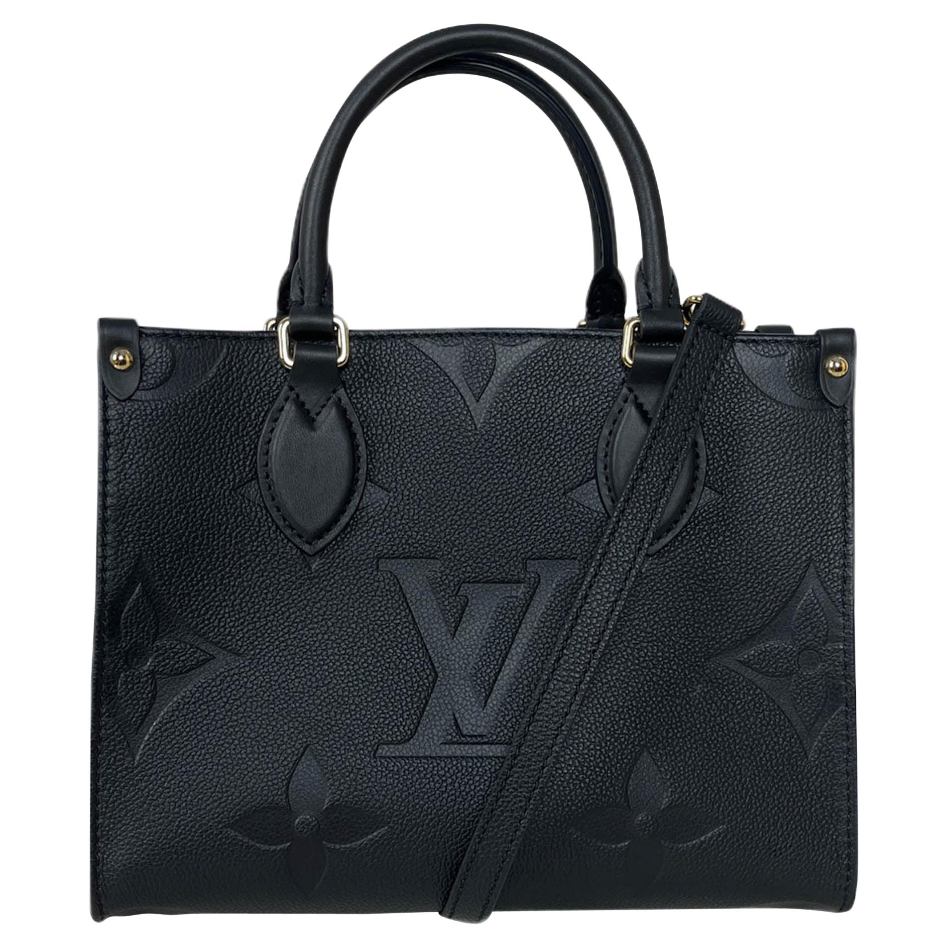 Louis Vuitton Black Empreinte Monogram Giant Onthego PM Crossbody Bag