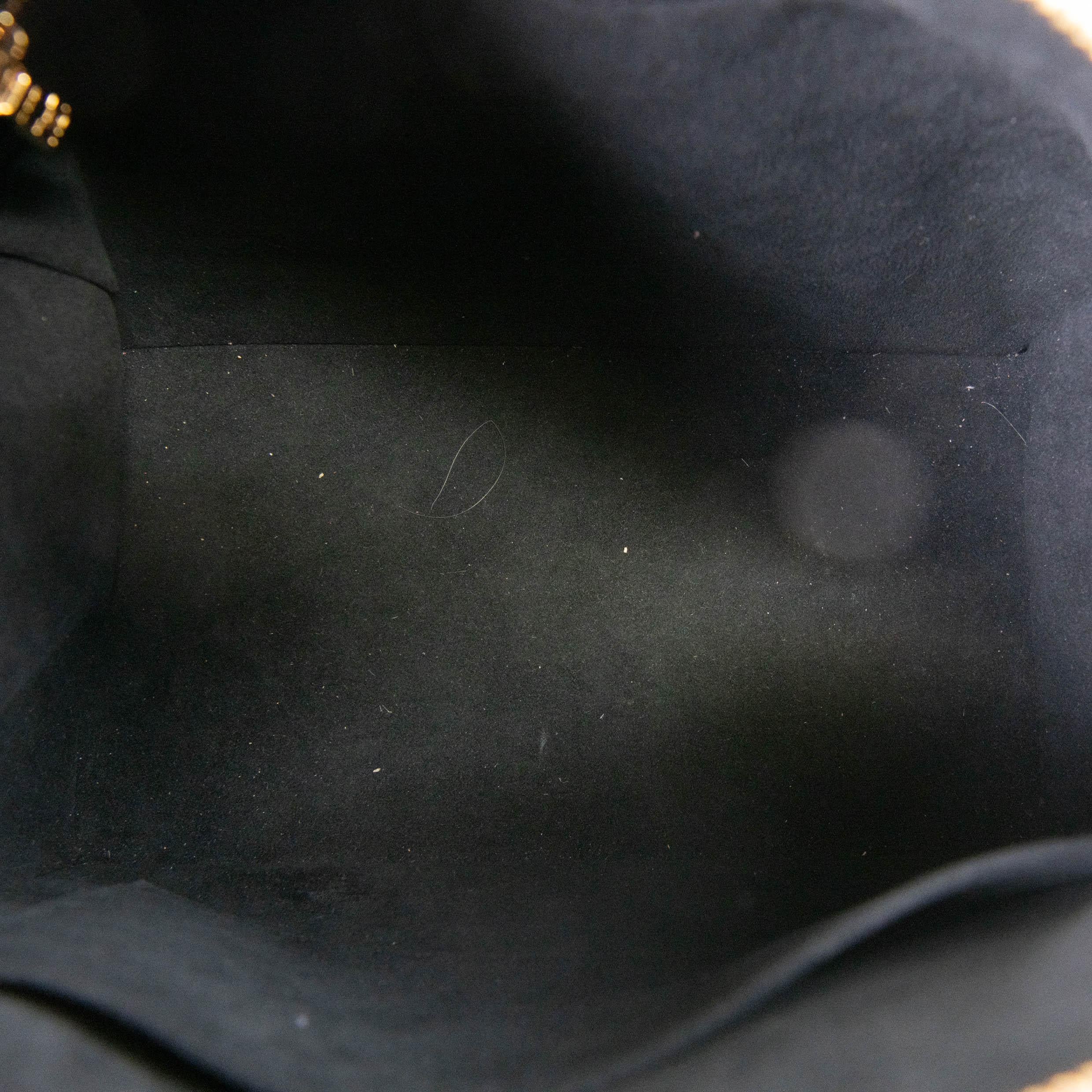 Louis Vuitton Black Empreinte Monogram Leather Giant Speedy Bandouliere 25 For Sale 4