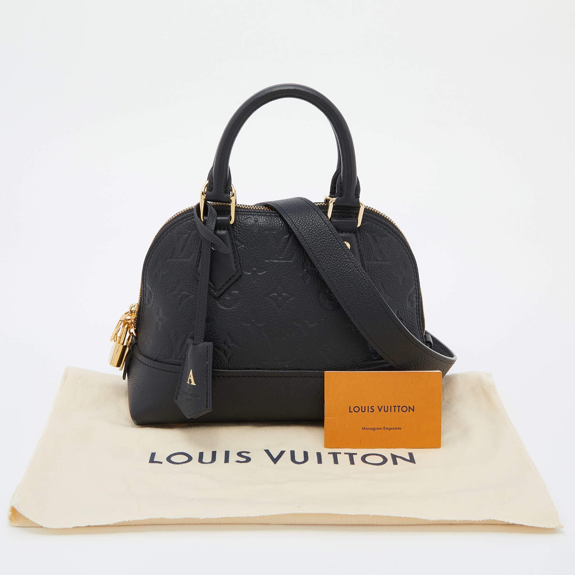 Louis Vuitton Black Empreinte Monogram Leather Neo Alma BB Bag 10