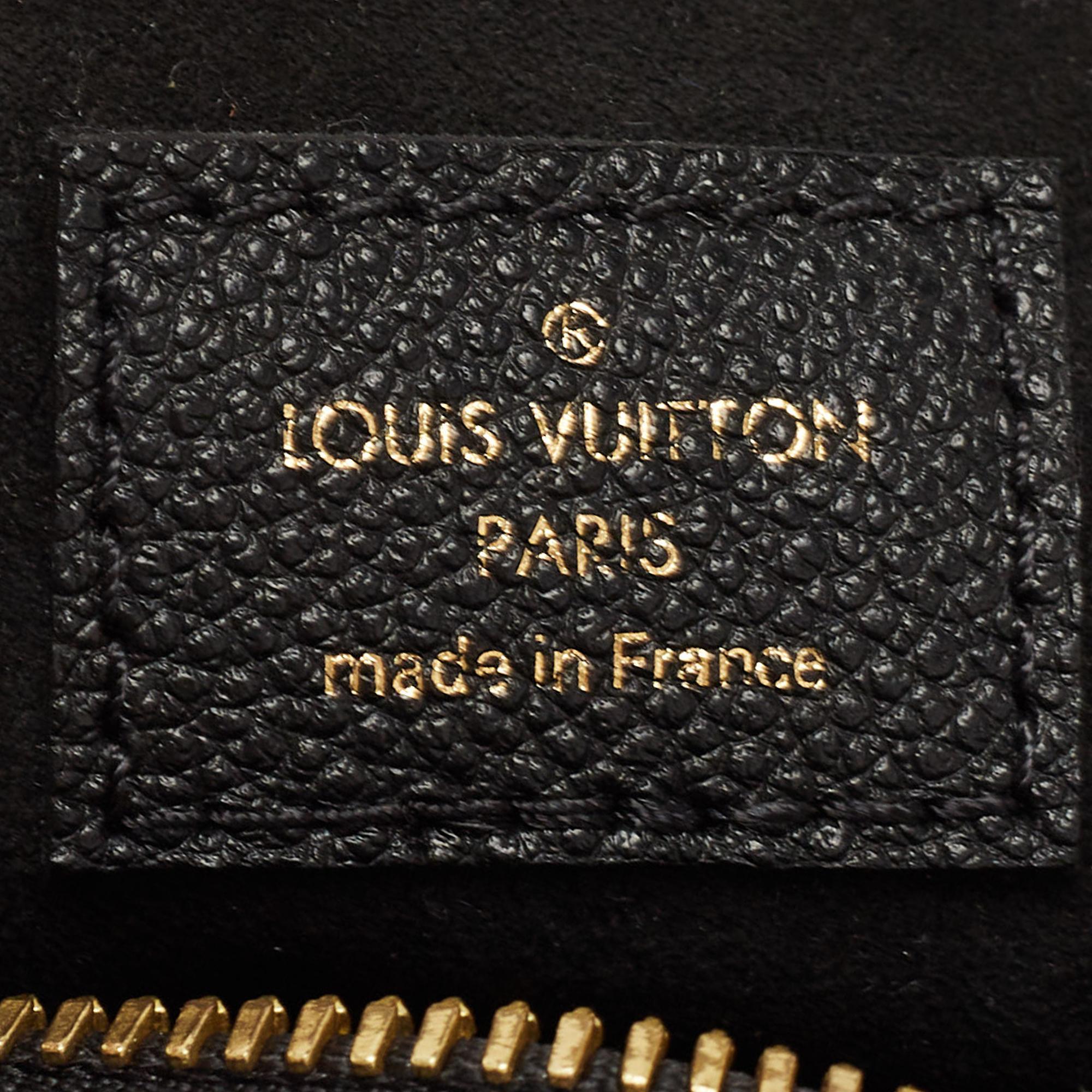 Louis Vuitton Black Empreinte Monogram Leather Speedy Bandouliere 20 Bag 2