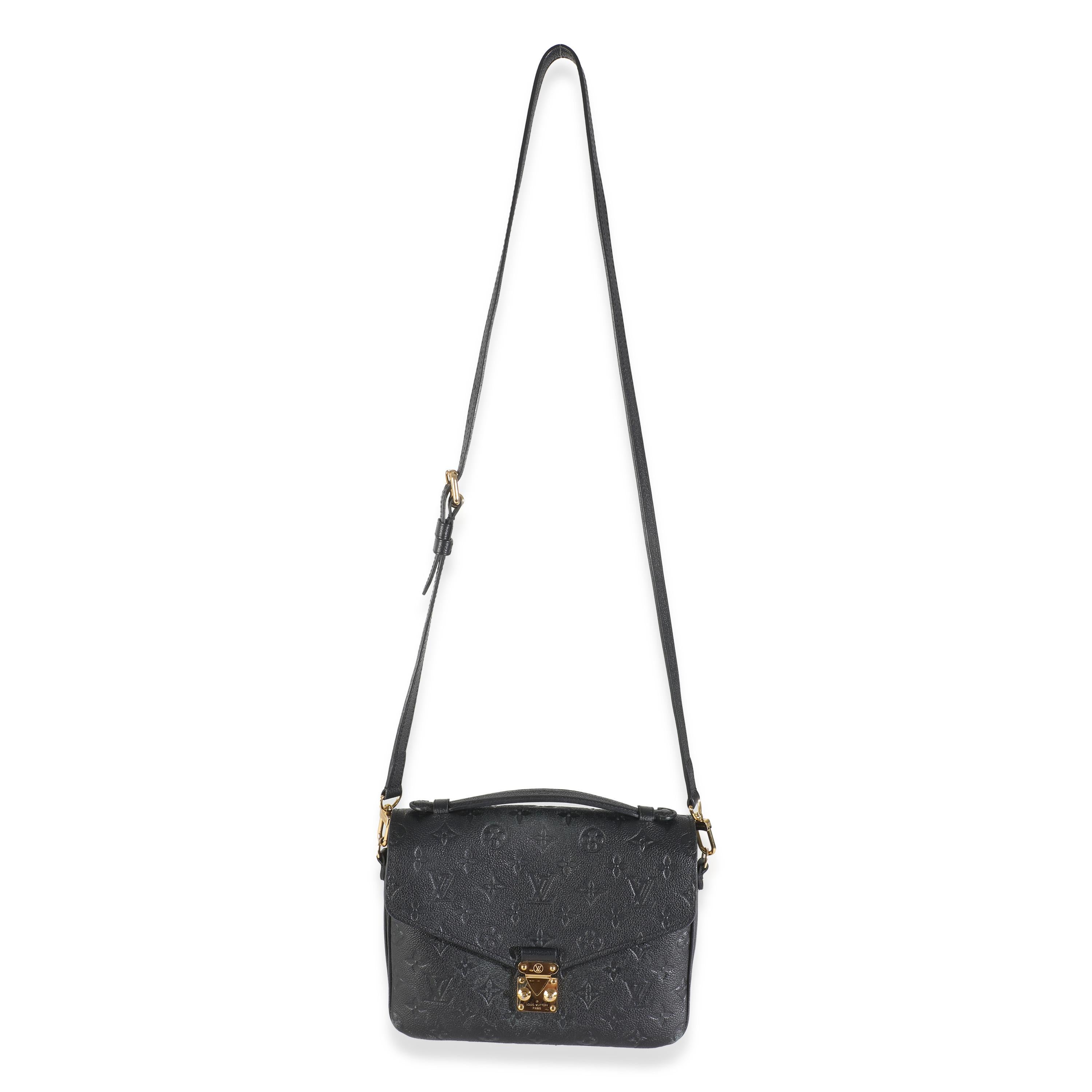 Louis Vuitton Black Empreinte Pochette Metis For Sale 2
