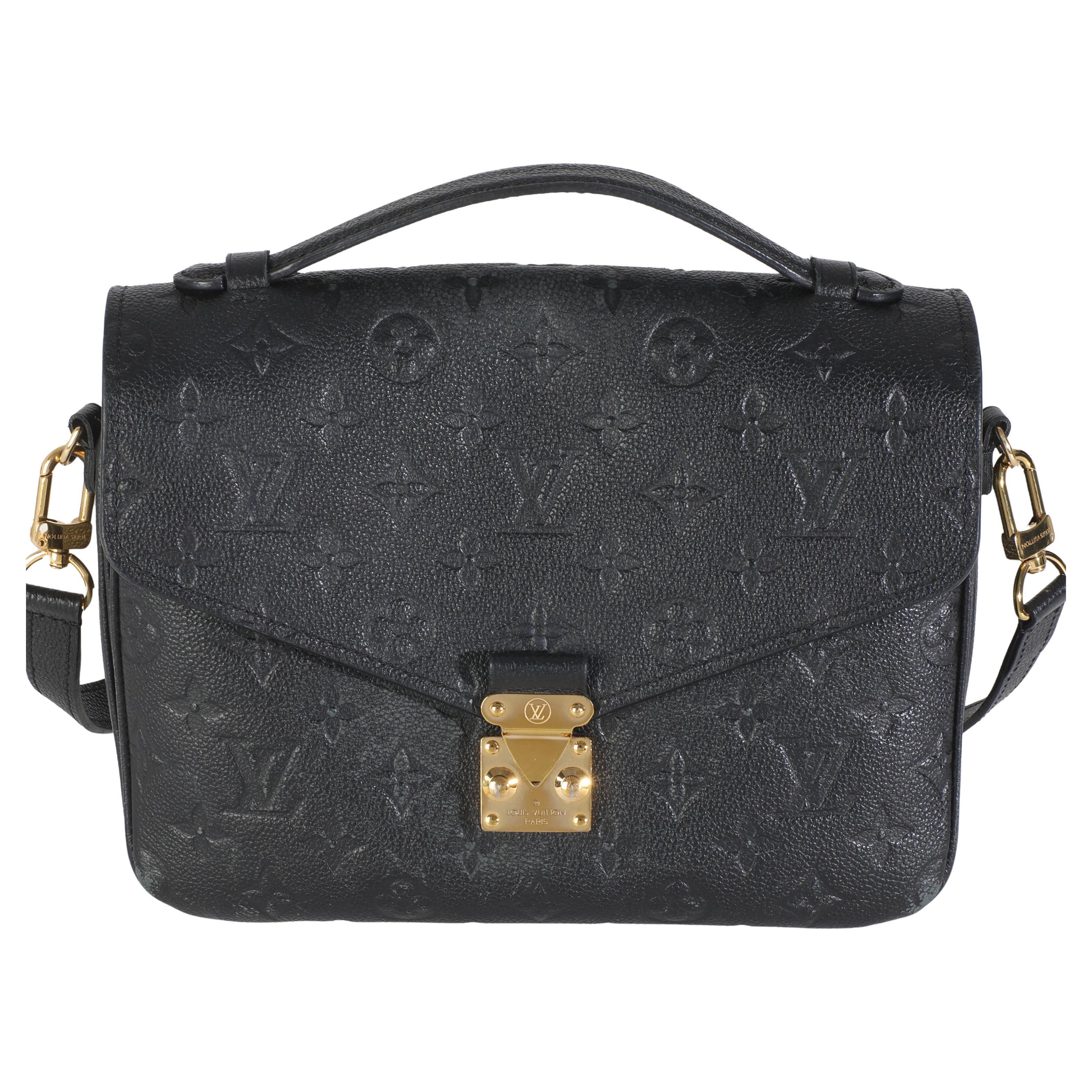 Louis Vuitton Black Empreinte Pochette Metis For Sale