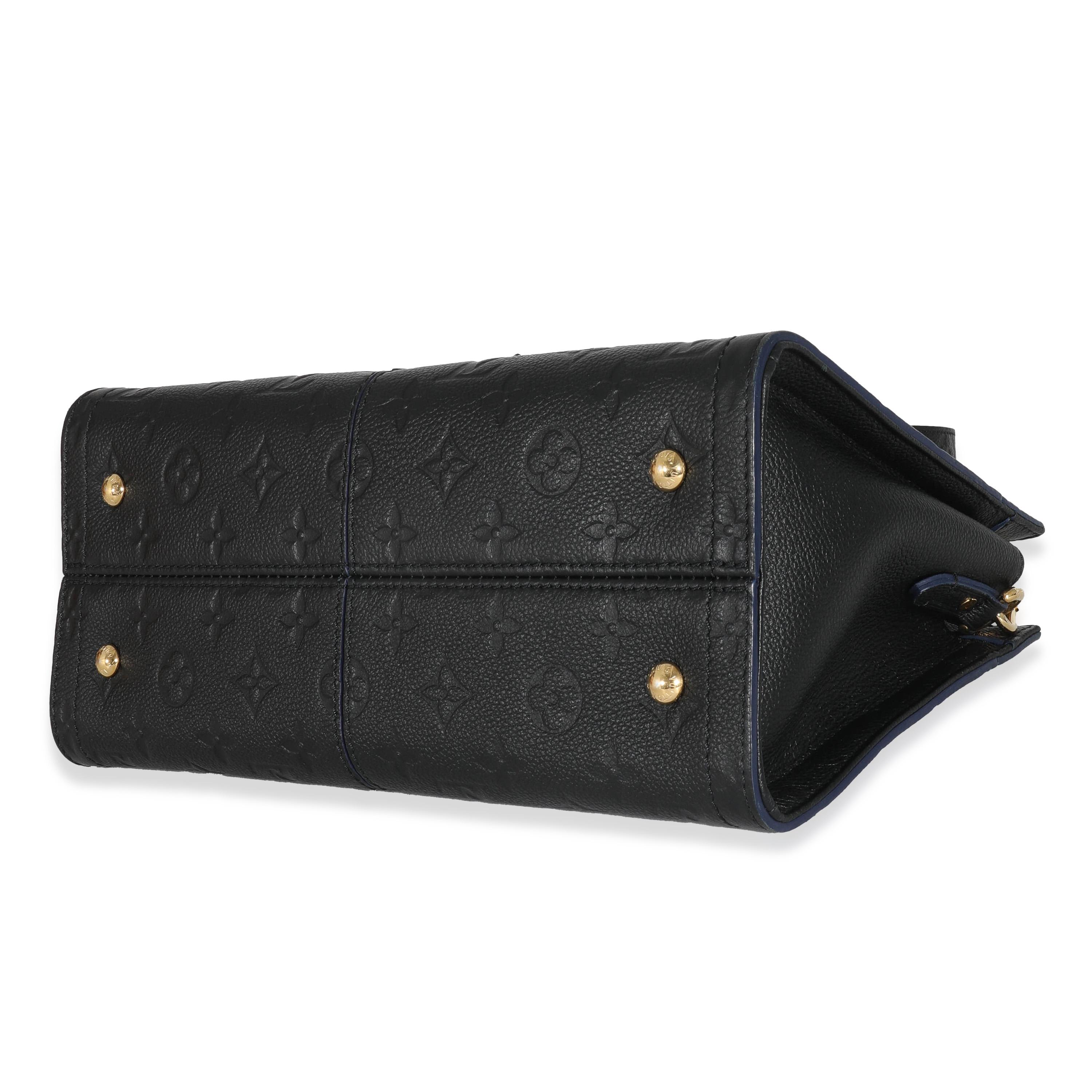 Louis Vuitton Black Empreinte Sully PM In Excellent Condition For Sale In New York, NY