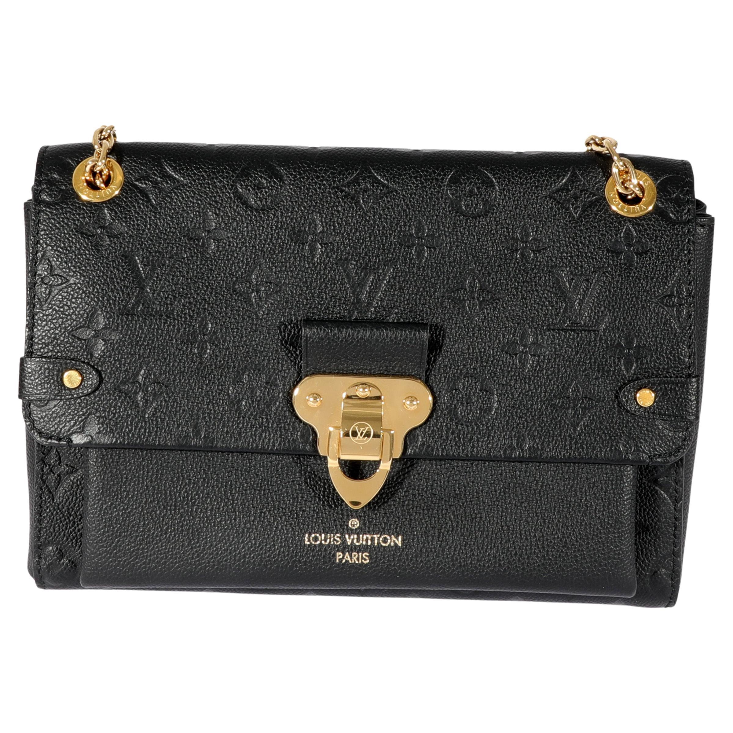 Louis Vuitton, Bags, Louis Vuitton Vavin Wallet On Chain In Black  Empriente Leather