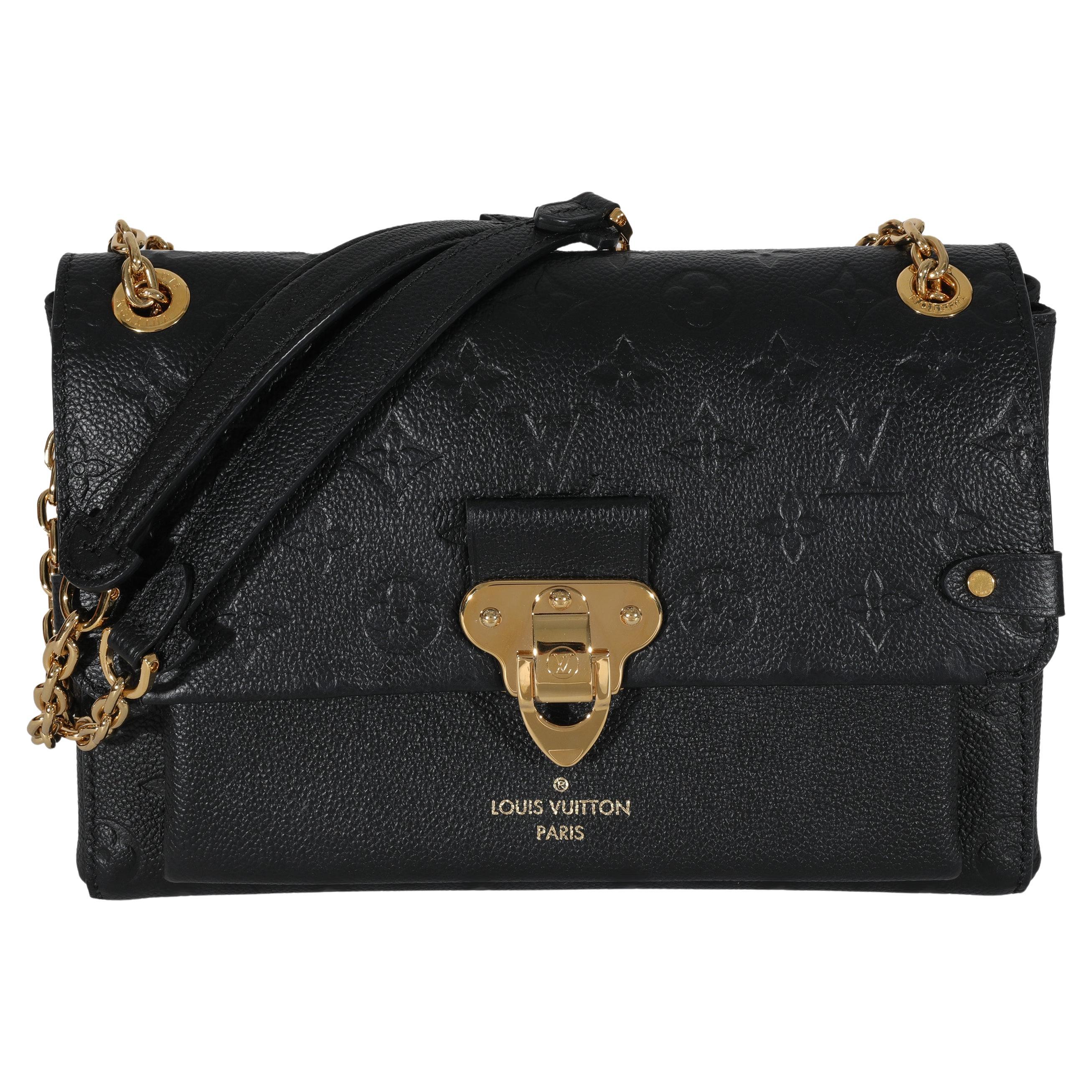 Louis Vuitton Black Vernis Chain Louise PM Bag at 1stDibs