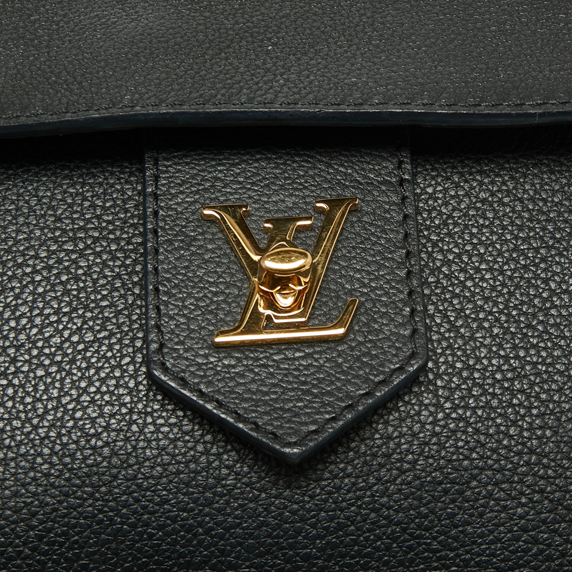 Louis Vuitton Black Empriente Leather Lockme MM Bag 10