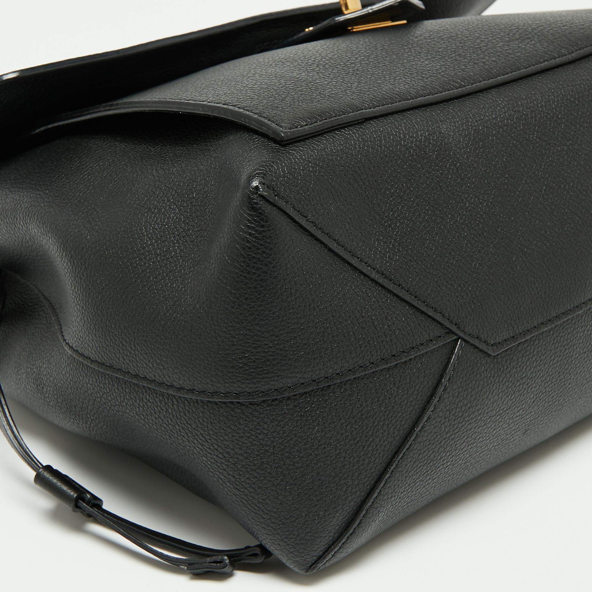 Louis Vuitton Black Empriente Leather Lockme MM Bag 3