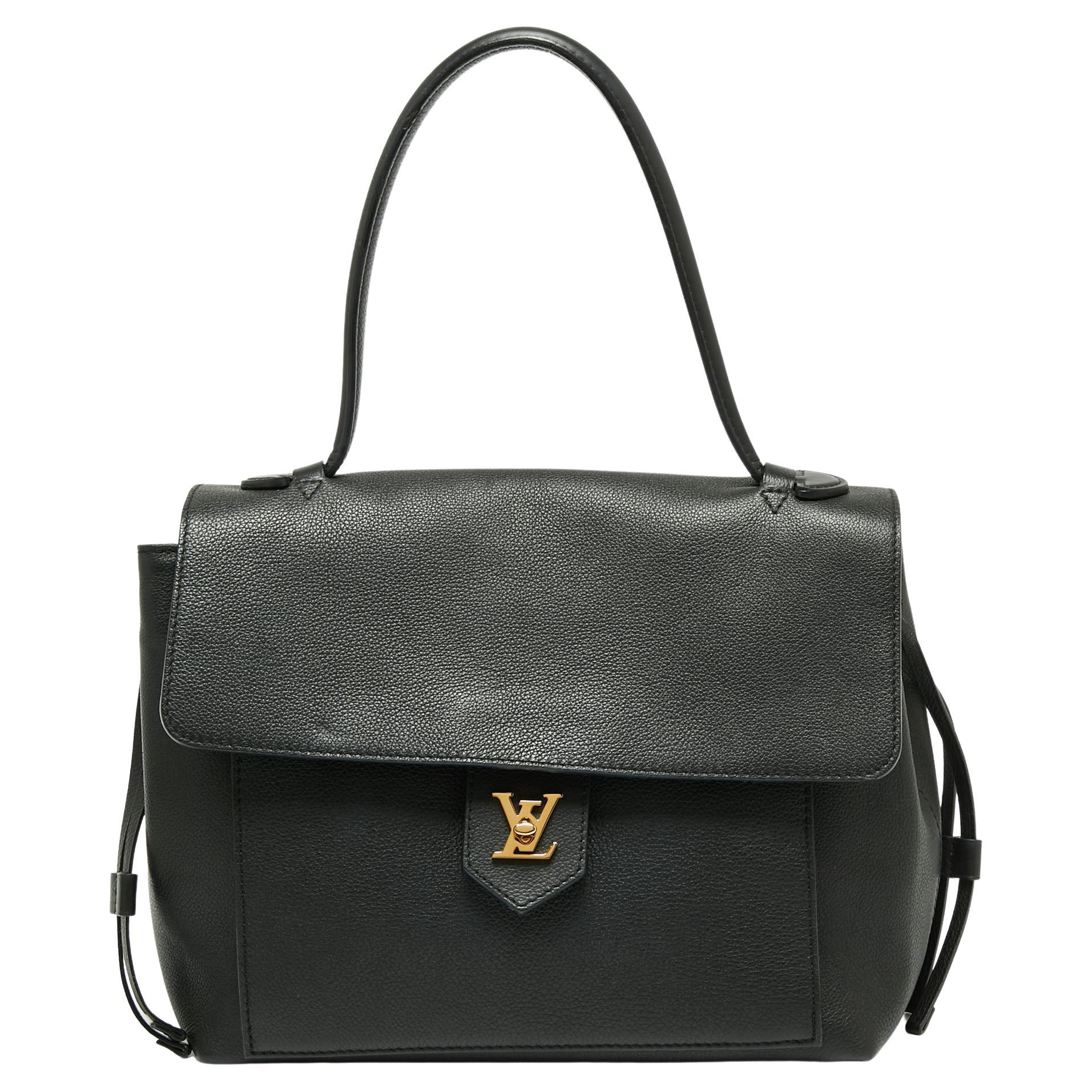 Louis Vuitton Black Empriente Leather Lockme MM Bag