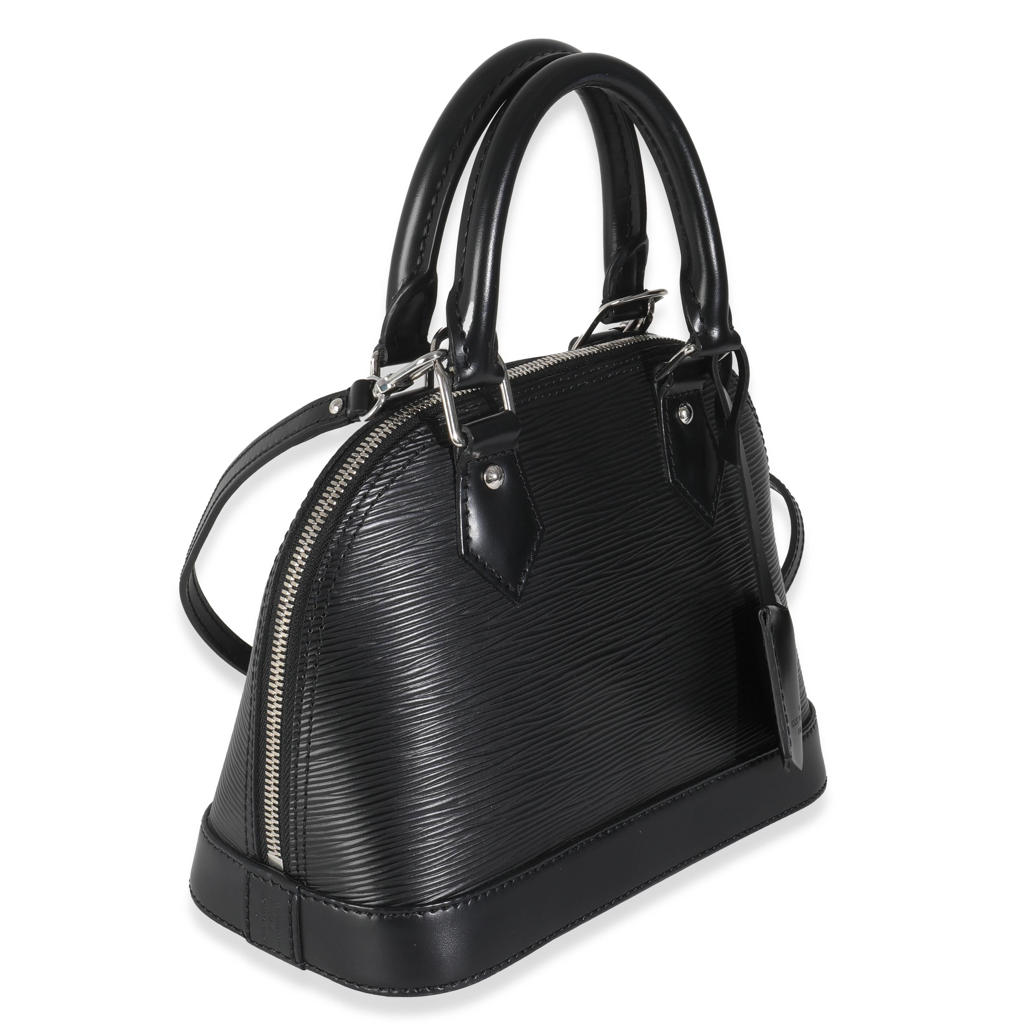 Louis Vuitton Nero Epi Alma BB In condizioni ottime in vendita a New York, NY