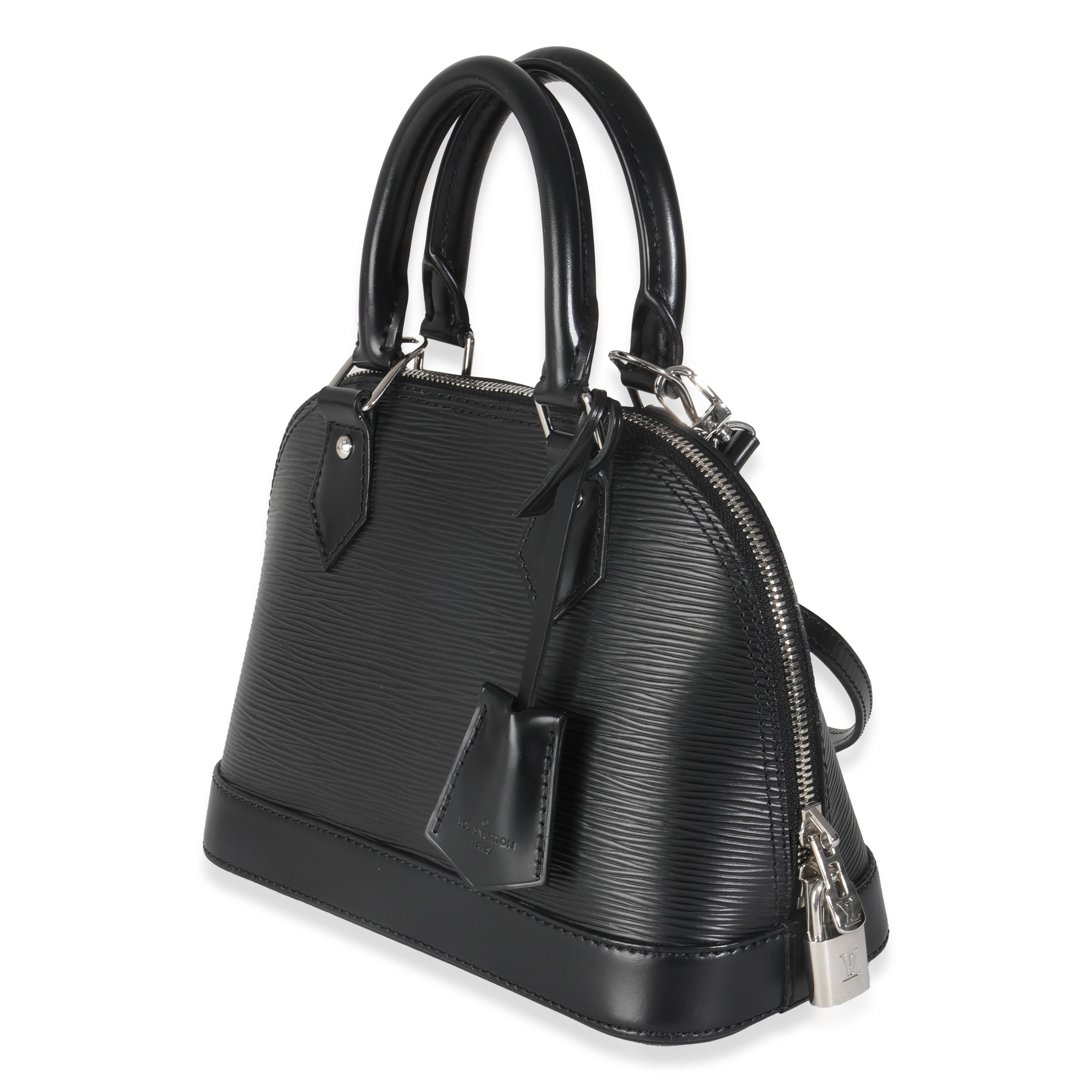 Donna Louis Vuitton Nero Epi Alma BB in vendita