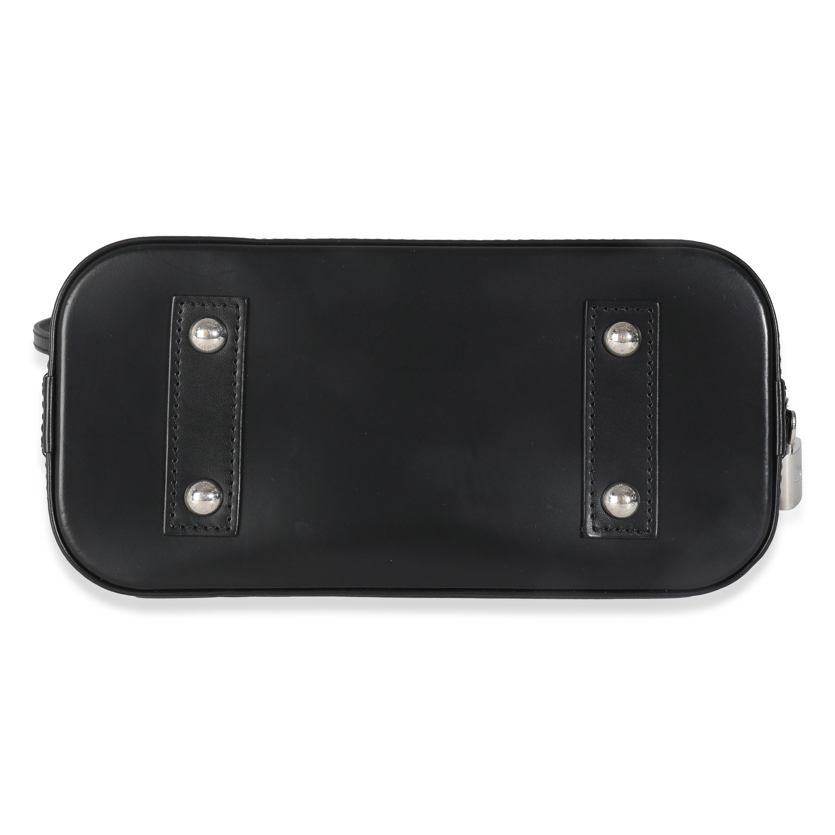 Louis Vuitton Nero Epi Alma BB in vendita 4