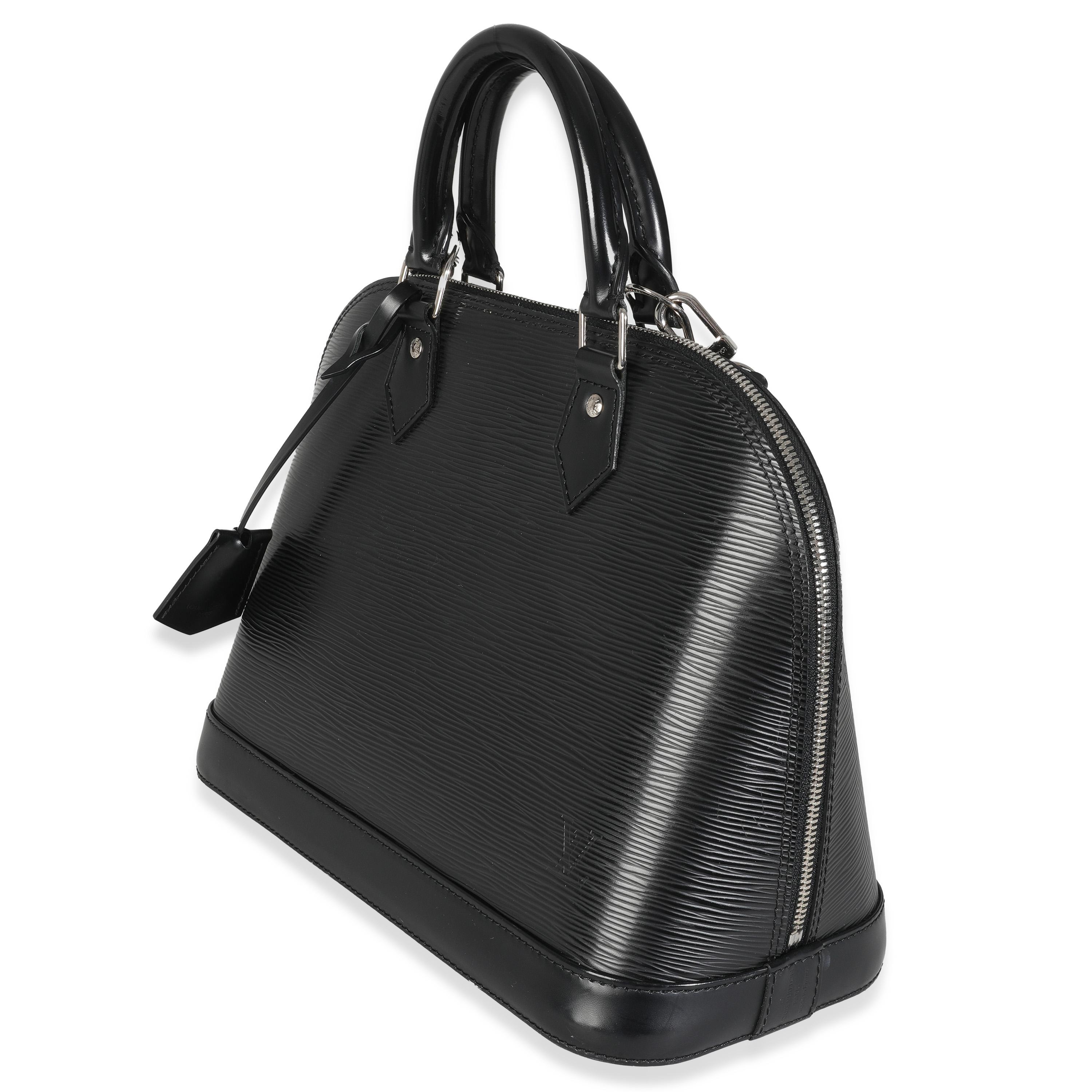 Women's or Men's Louis Vuitton Black Epi Alma PM For Sale