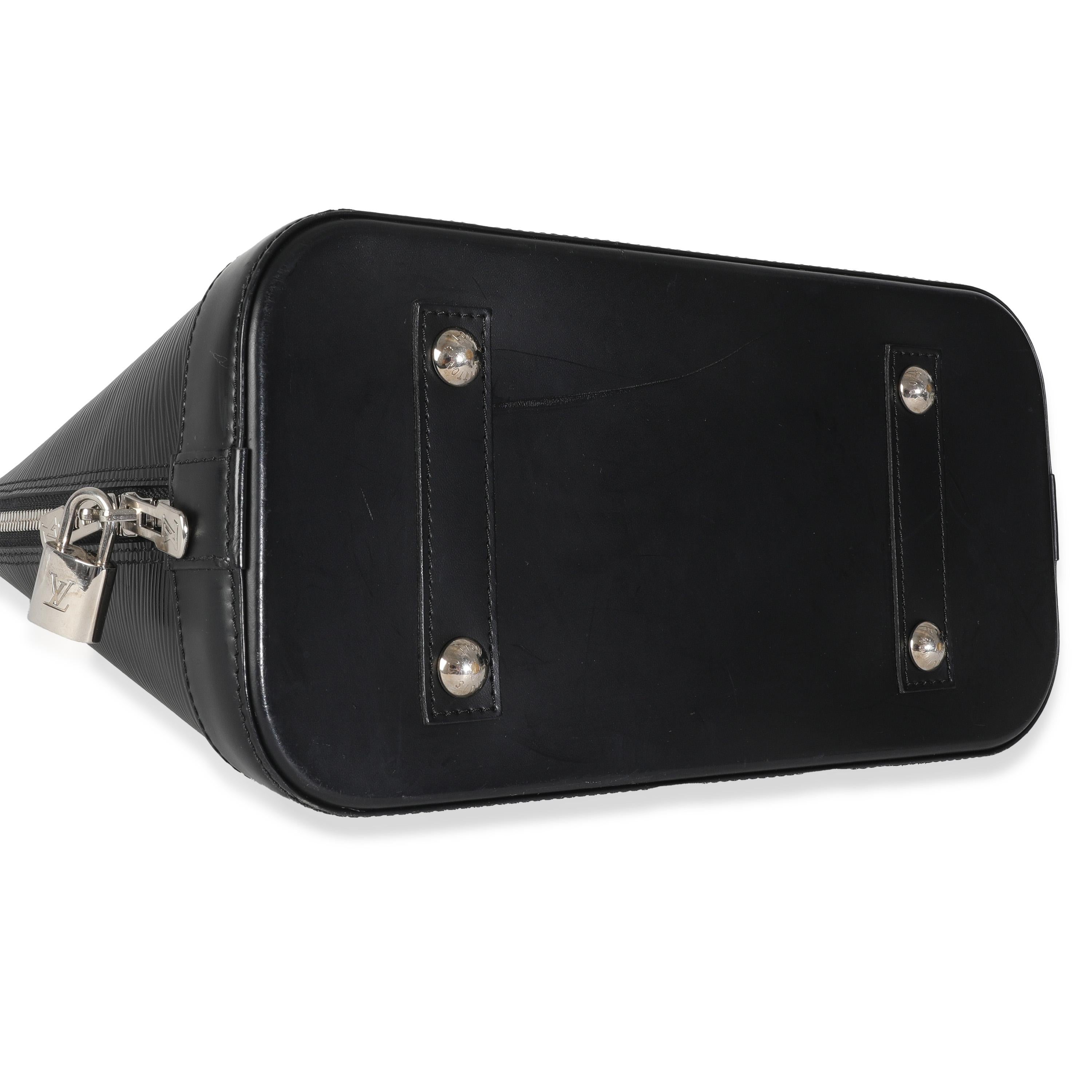 Louis Vuitton Black Epi Alma PM For Sale 3