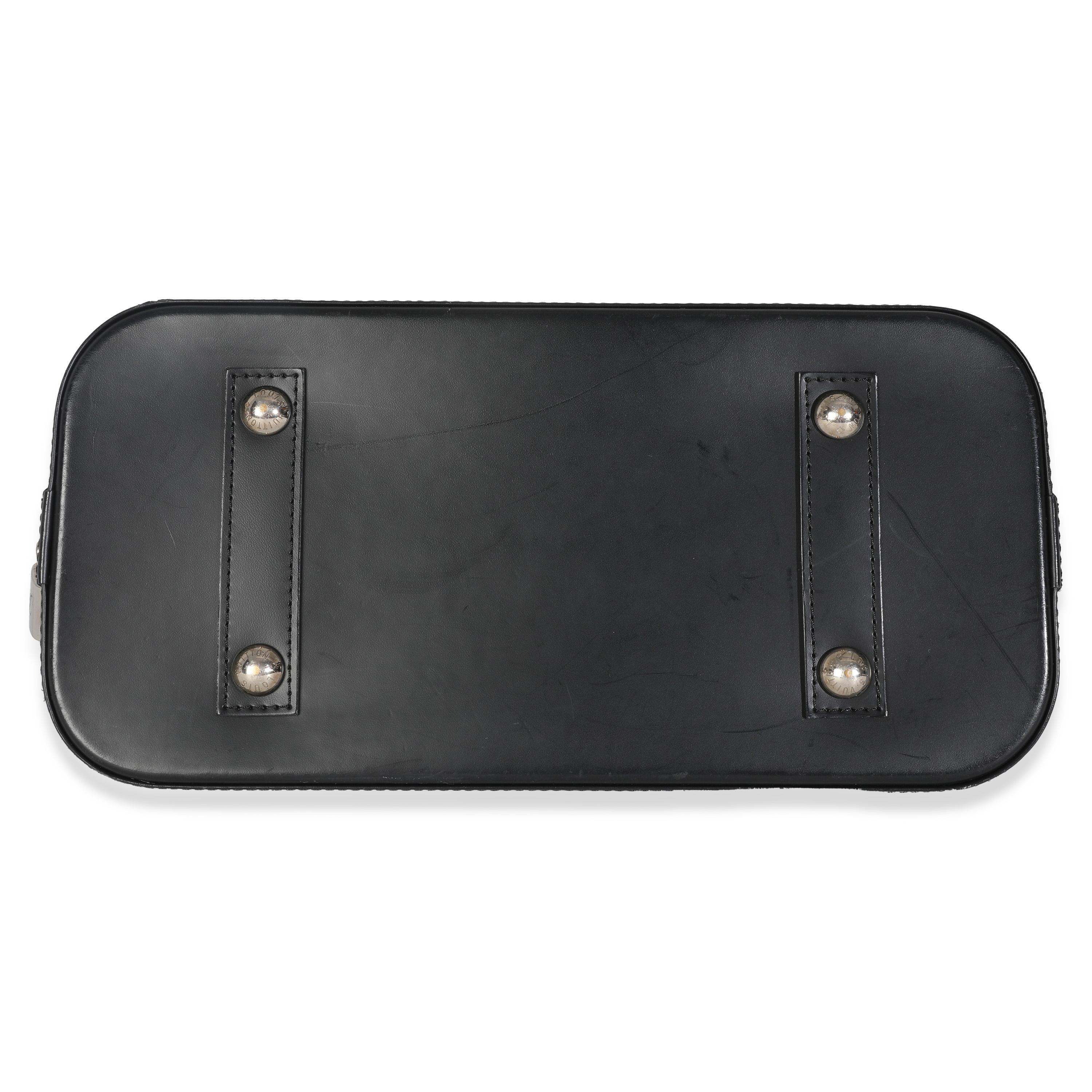 Louis Vuitton Black Epi Alma PM For Sale 4