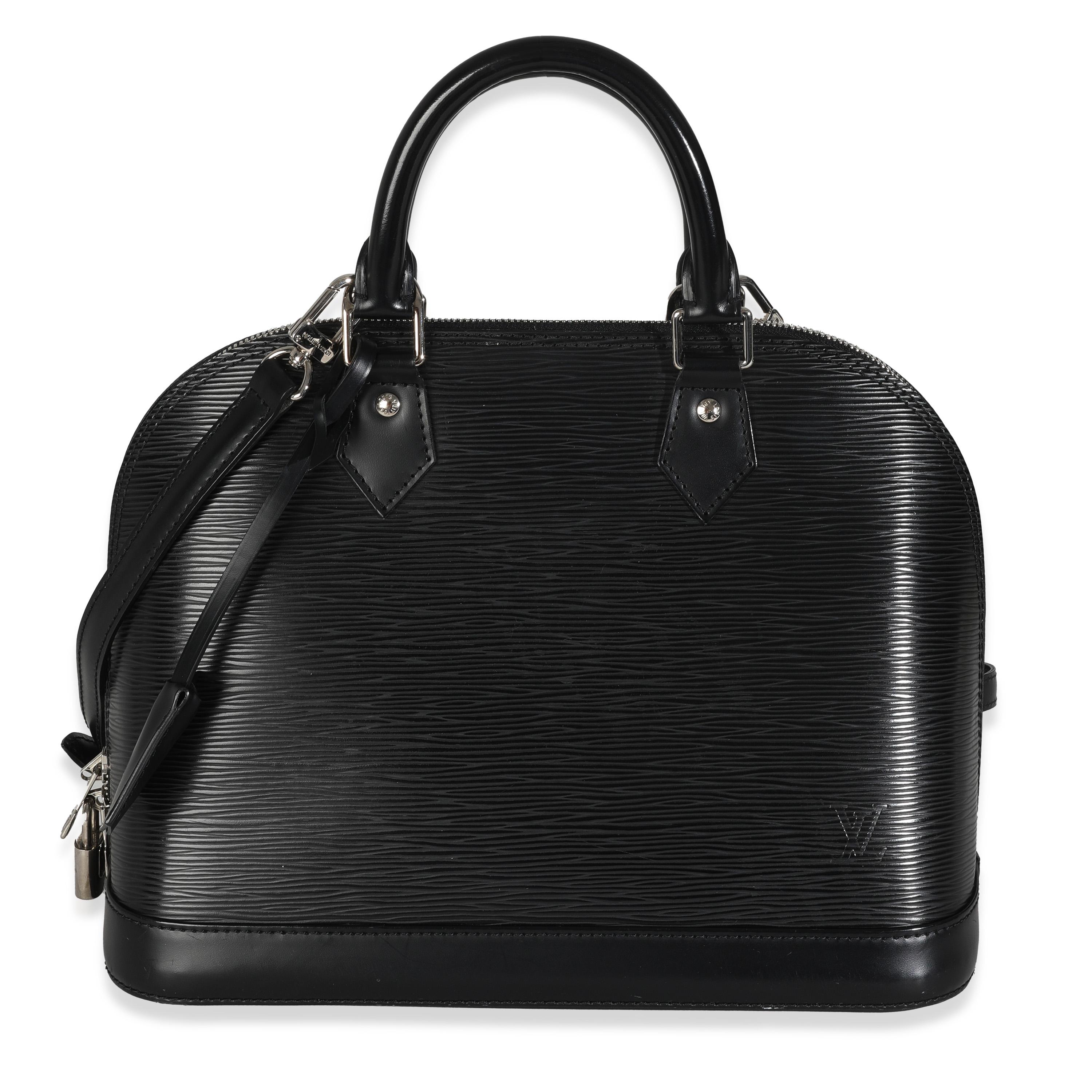 Louis Vuitton Black Epi Alma PM For Sale